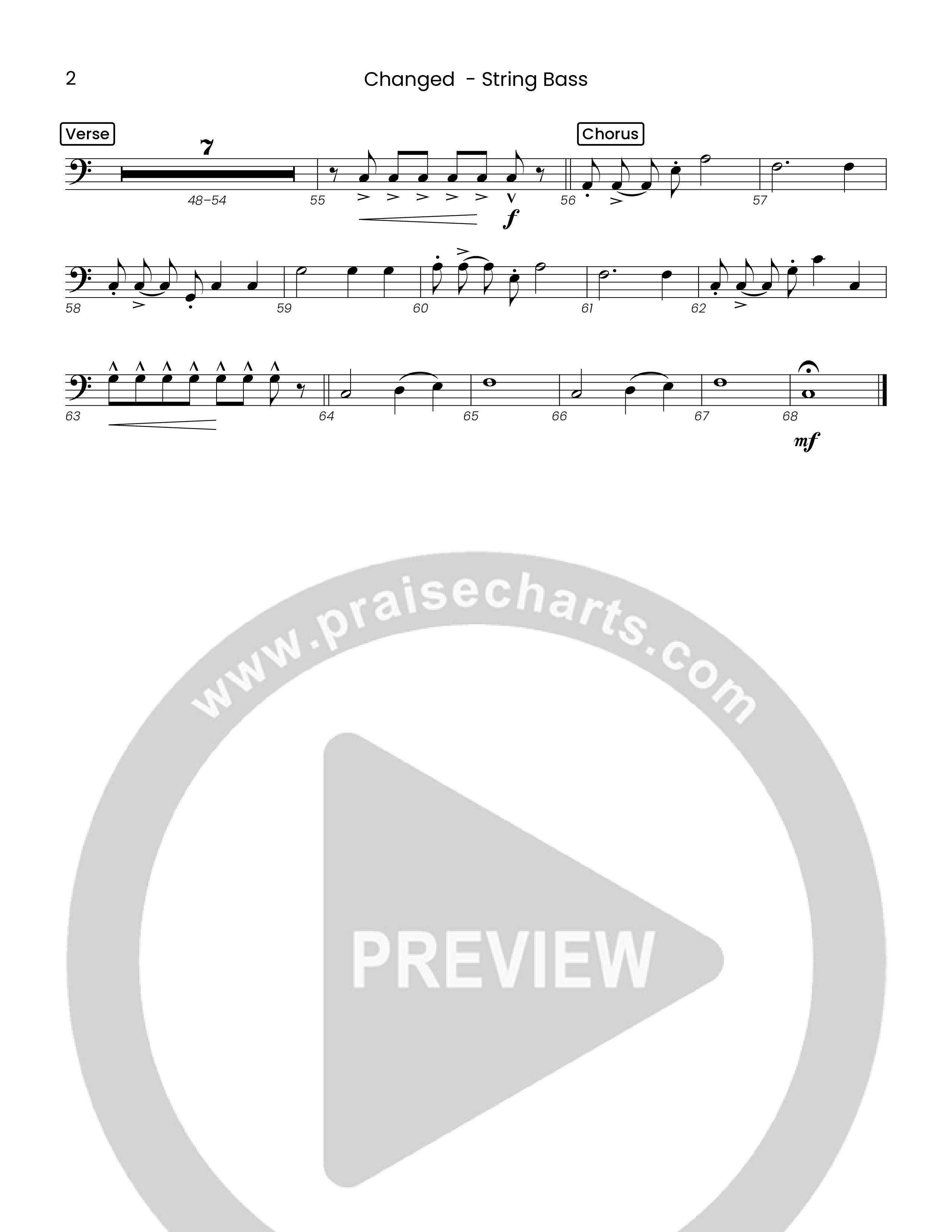 Changed (Choral Anthem SATB) String Bass (Houston's First Worship)
