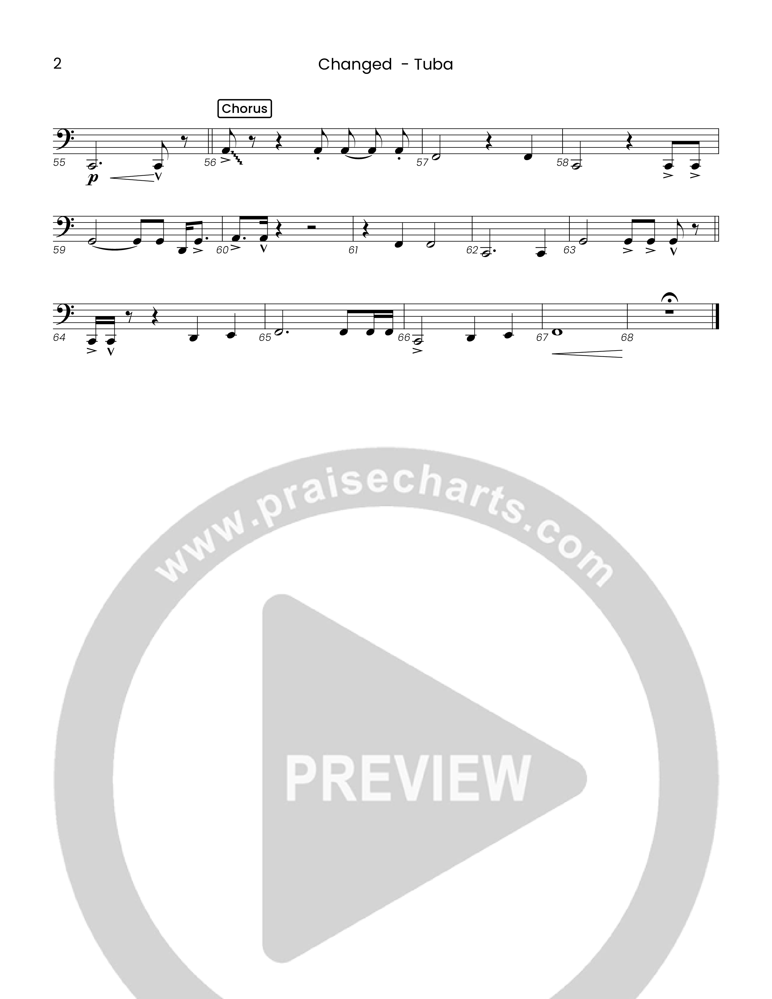 Changed (Choral Anthem SATB) Tuba (Houston's First Worship)