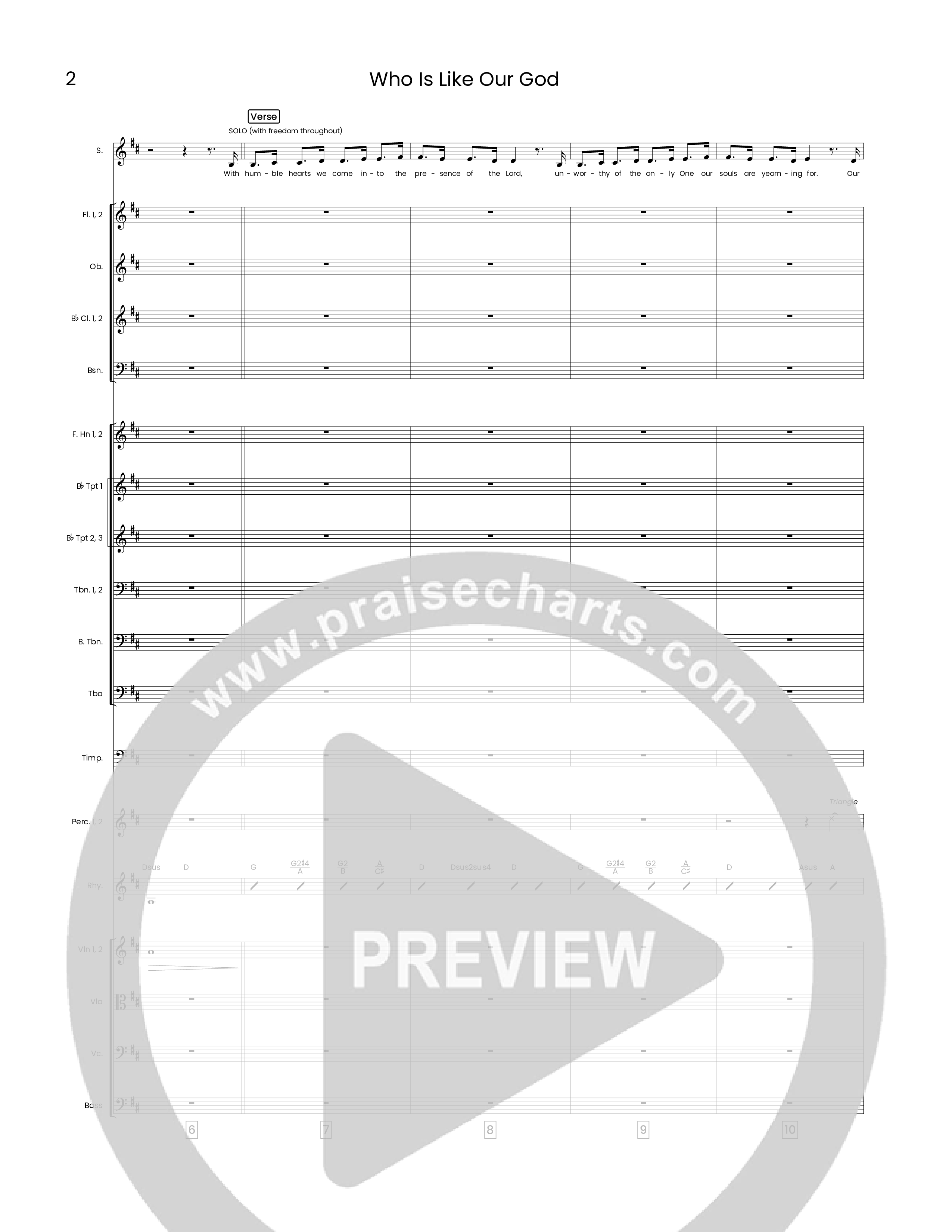 Who Is Like Our God (Choral Anthem SATB) Orchestration (Houston's First Worship)