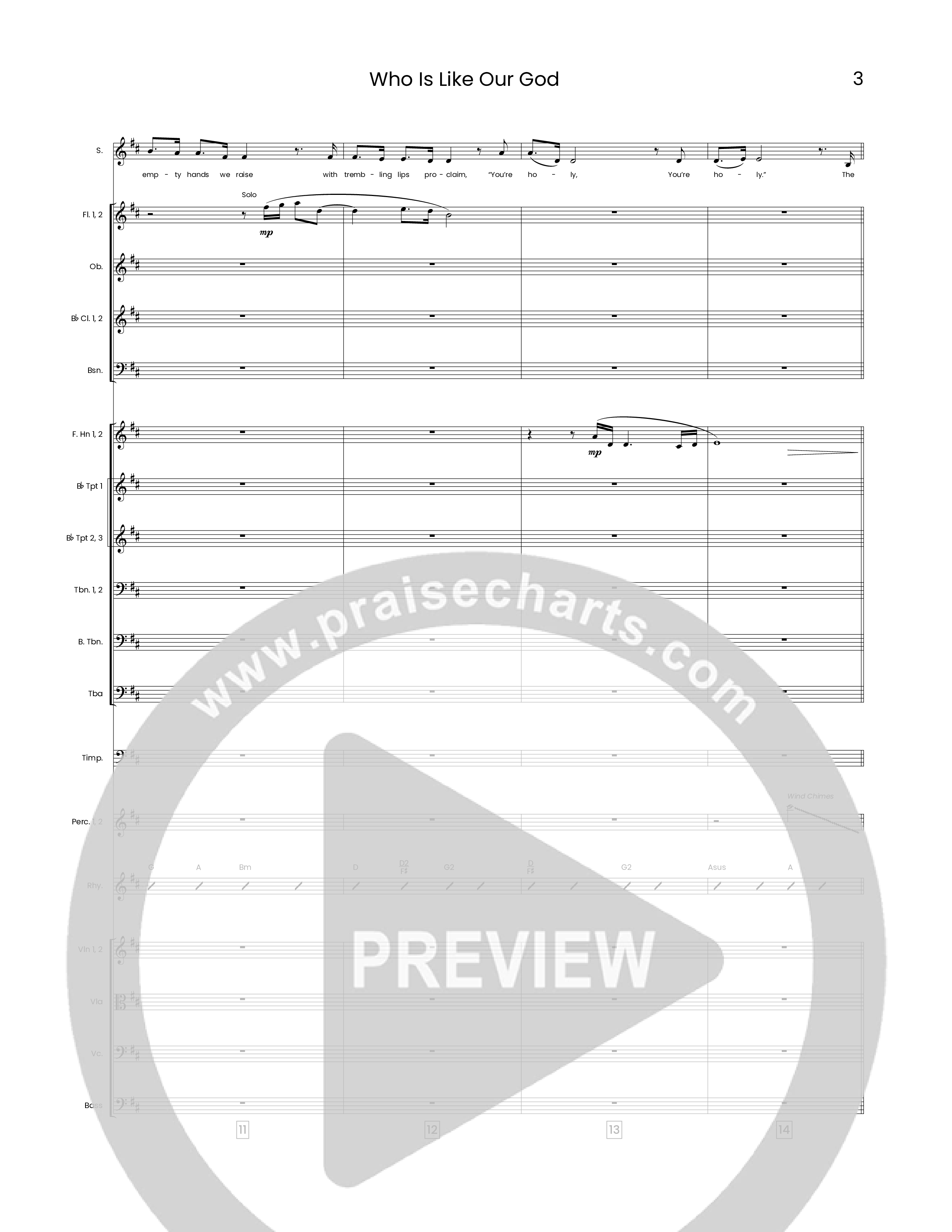 Who Is Like Our God (Choral Anthem SATB) Orchestration (Houston's First Worship)