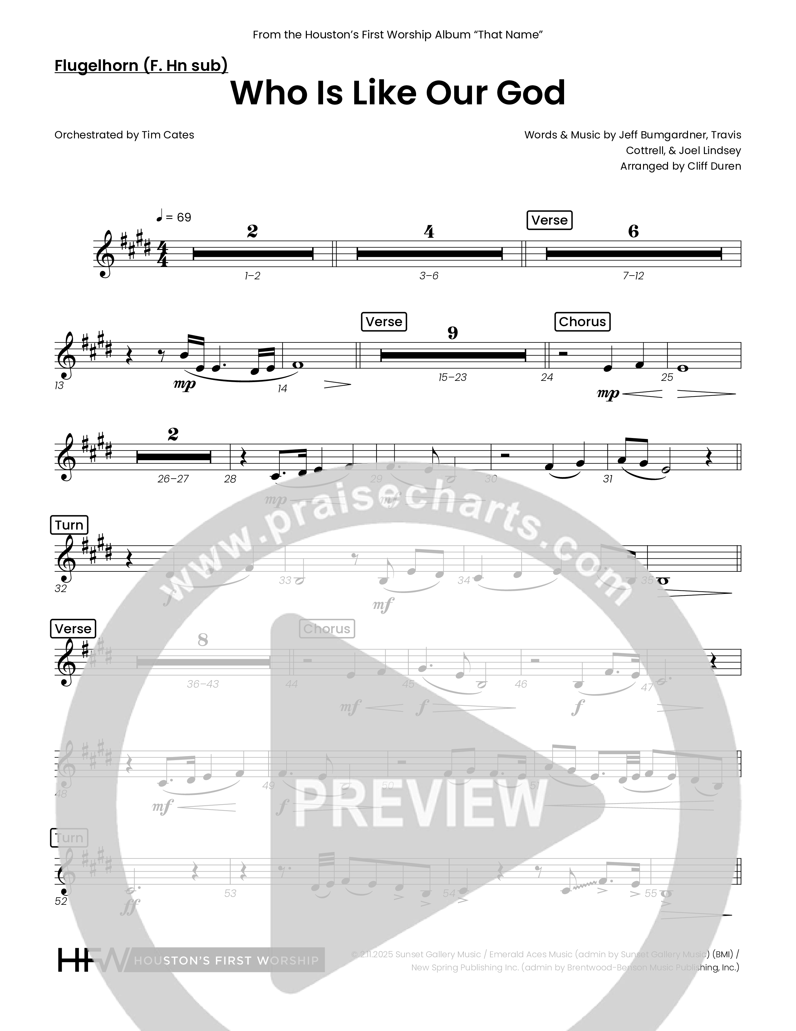 Who Is Like Our God (Choral Anthem SATB) Flugelhorn (Houston's First Worship)