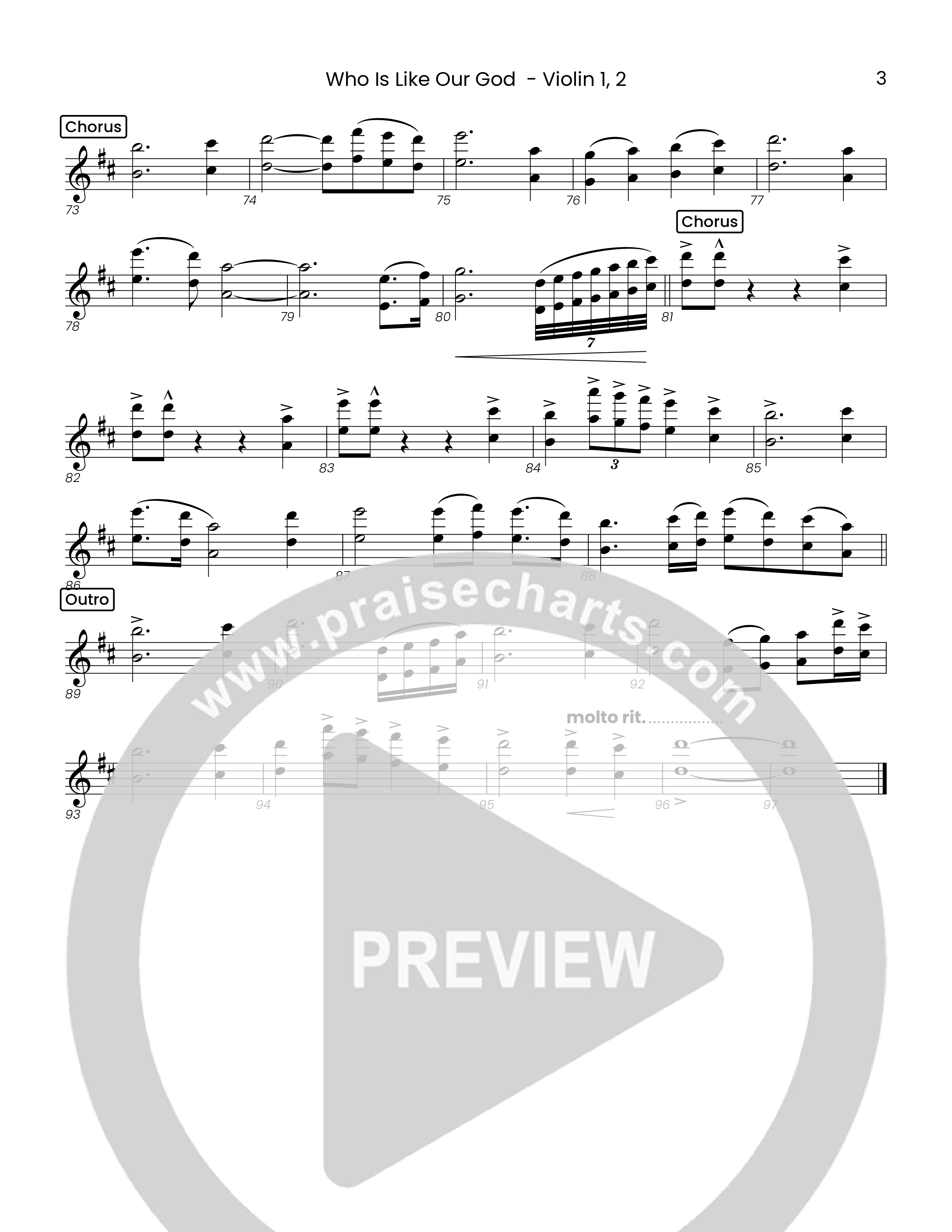 Who Is Like Our God (Choral Anthem SATB) String Pack (Houston's First Worship)