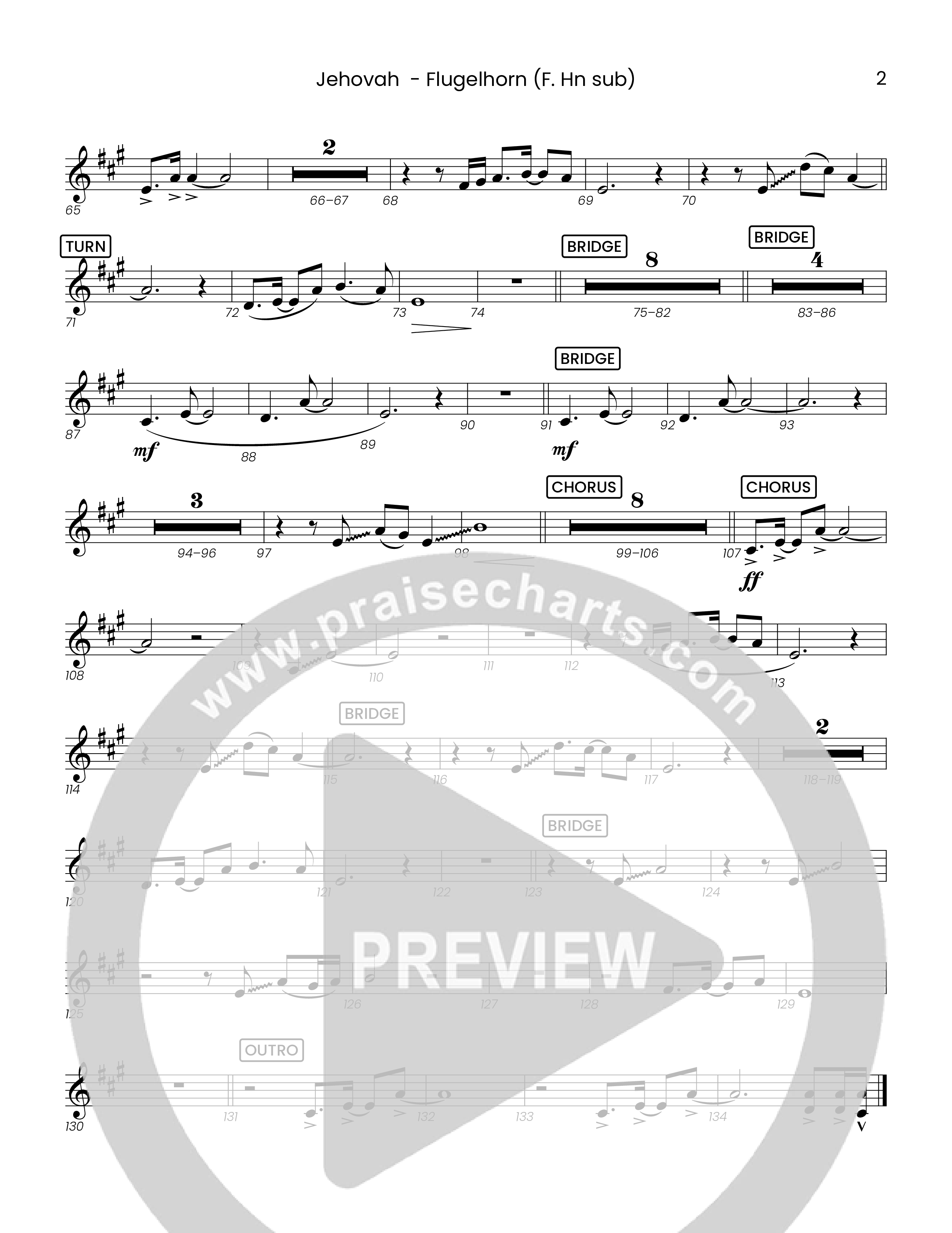 Jehovah (Choral Anthem SATB) Flugelhorn (Houston's First Worship)