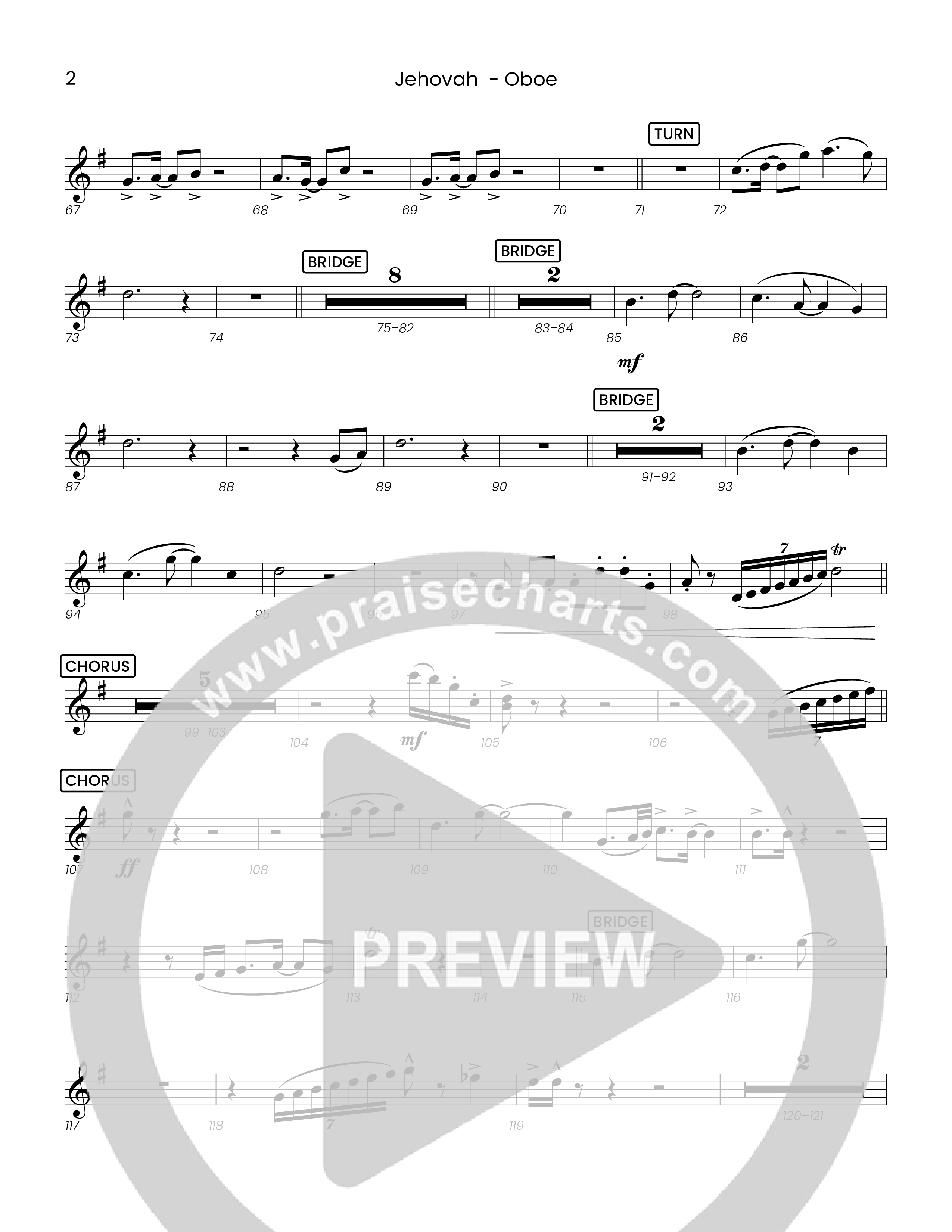 Jehovah (Choral Anthem SATB) Oboe (Houston's First Worship)