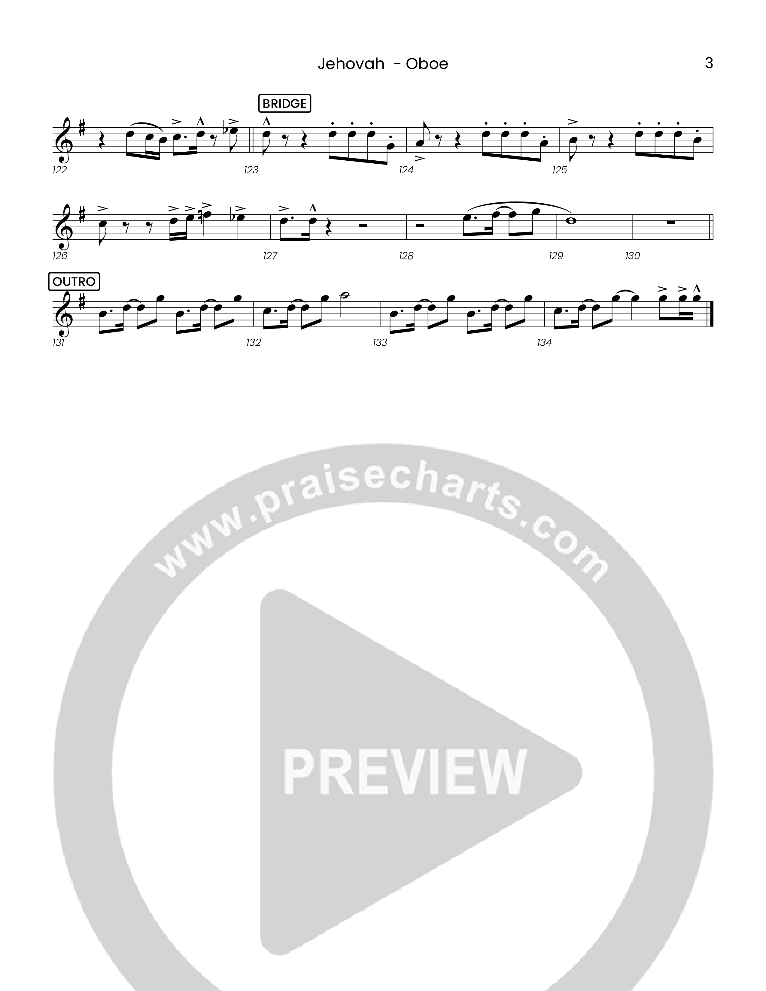 Jehovah (Choral Anthem SATB) Oboe (Houston's First Worship)