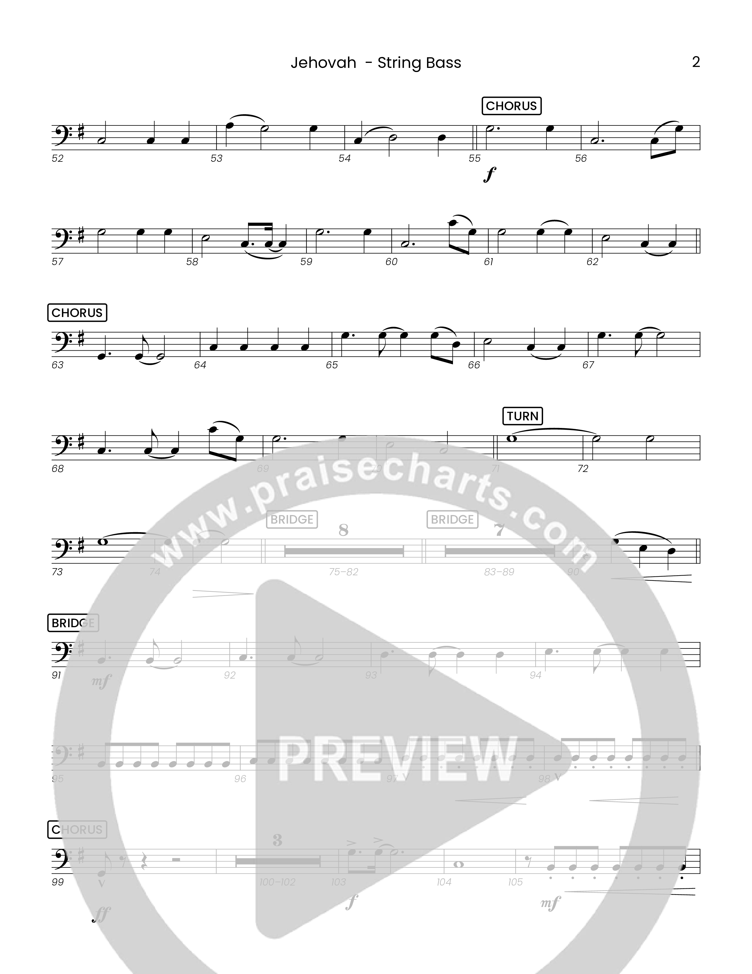 Jehovah (Choral Anthem SATB) String Bass (Houston's First Worship)