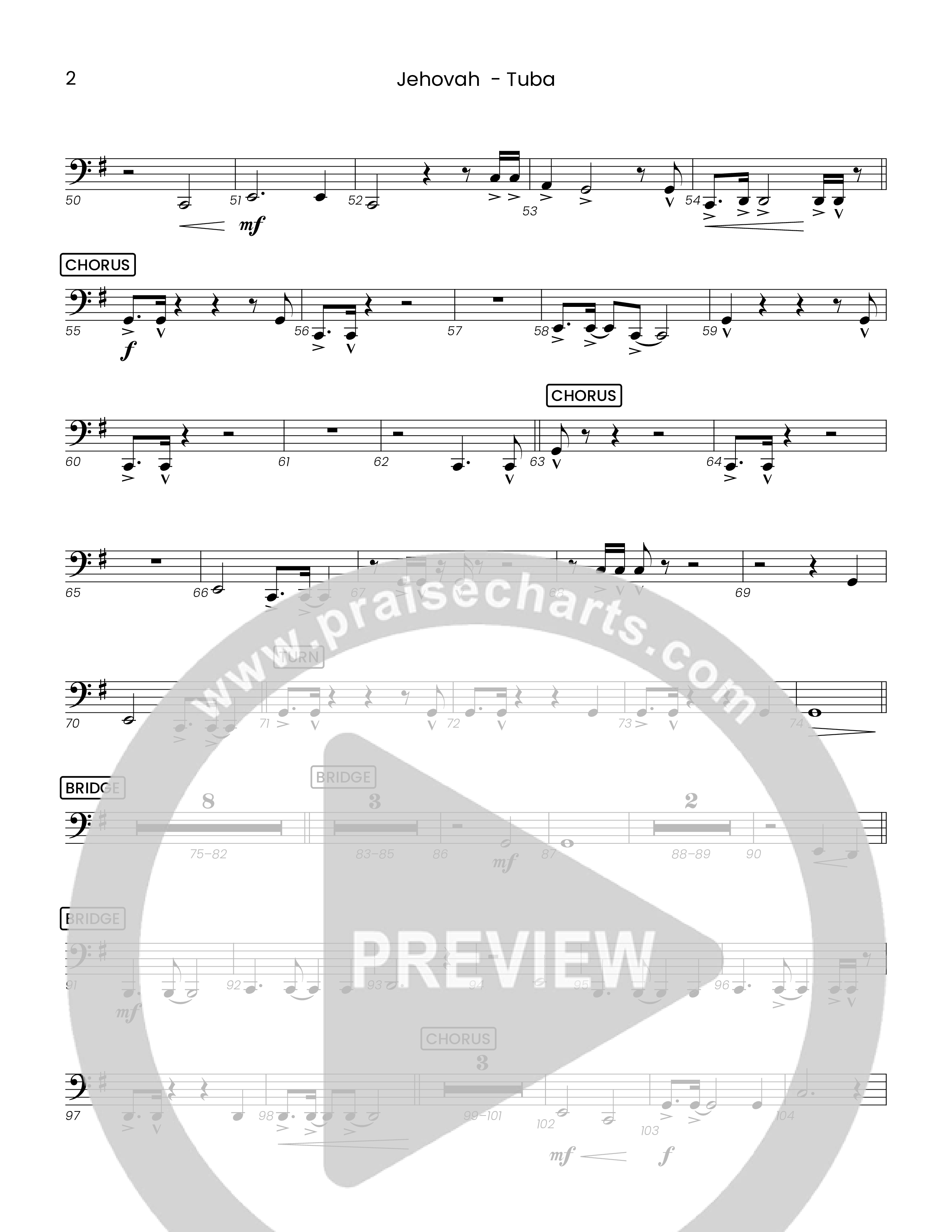 Jehovah (Choral Anthem SATB) Tuba (Houston's First Worship)