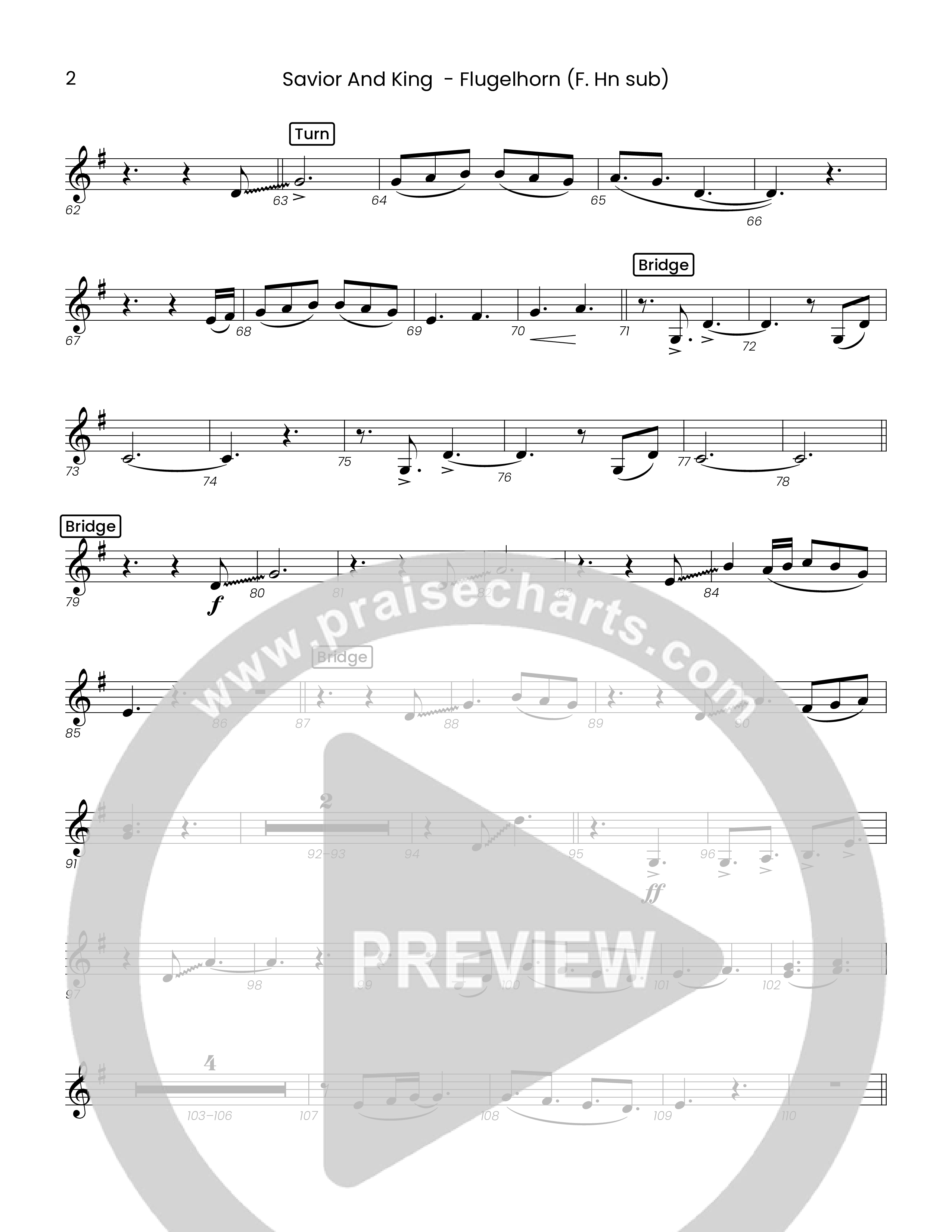 Savior And King (Choral Anthem SATB) Flugelhorn (Houston's First Worship)