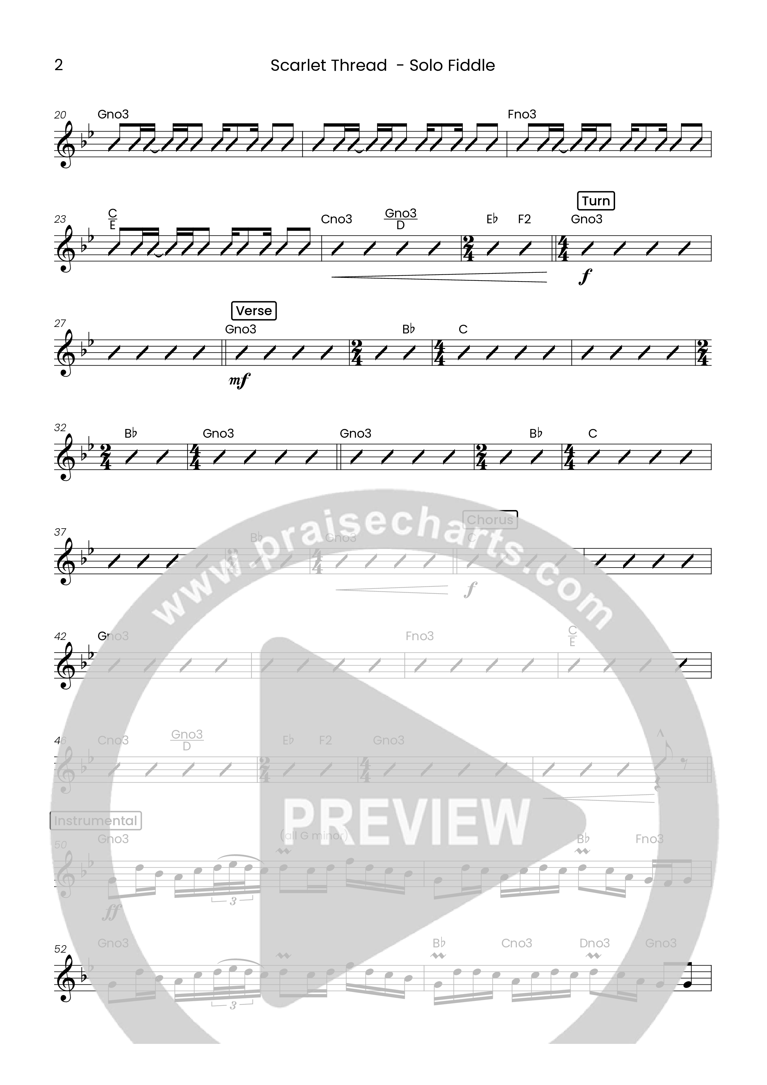 Scarlet Thread (Choral Anthem SATB) Violin Solo (Houston's First Worship)