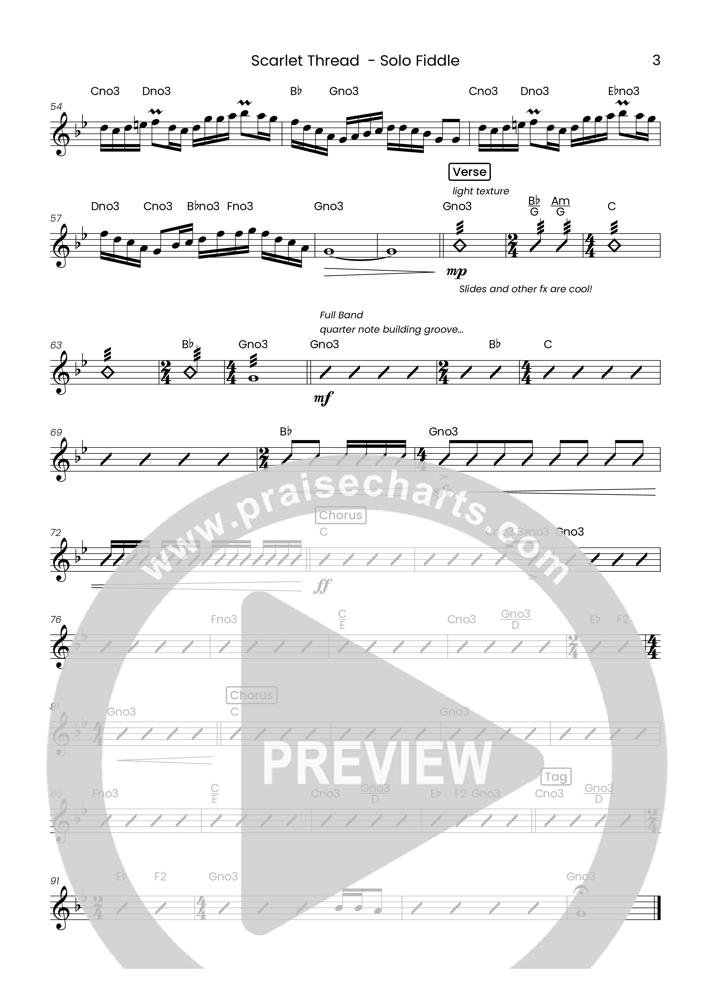 Scarlet Thread (Choral Anthem SATB) Violin Solo (Houston's First Worship)