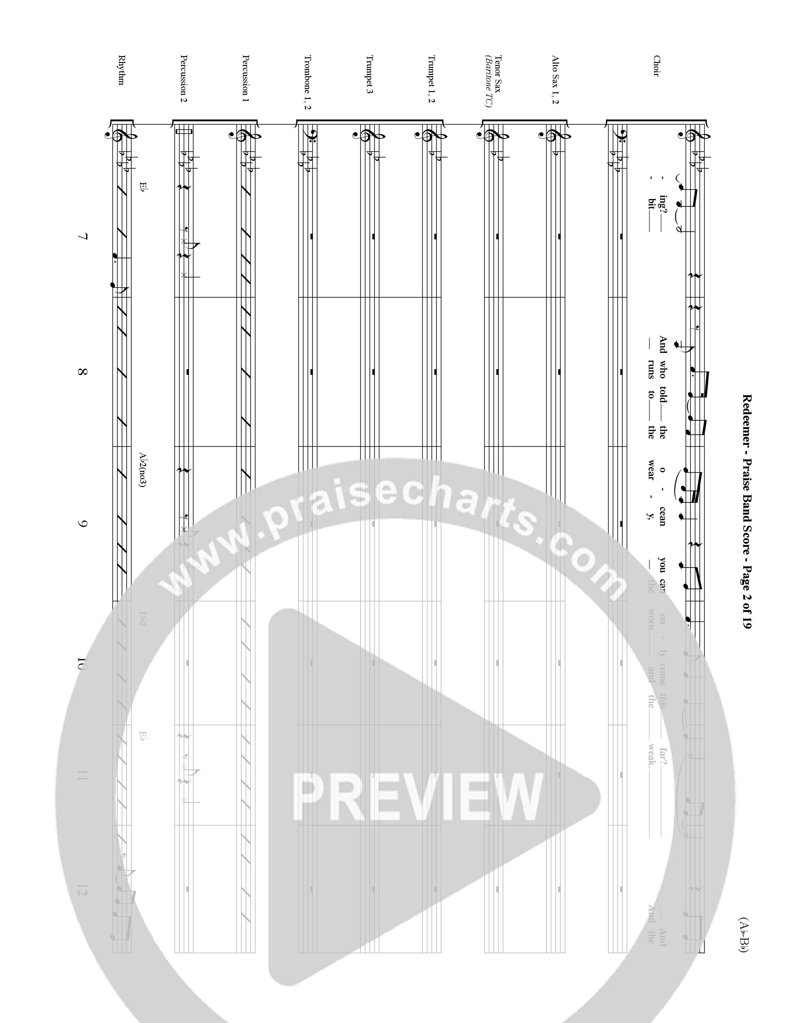 Redeemer (Choral Anthem SATB) Conductor's Score (Word Music Choral / Orch. David Shipps)