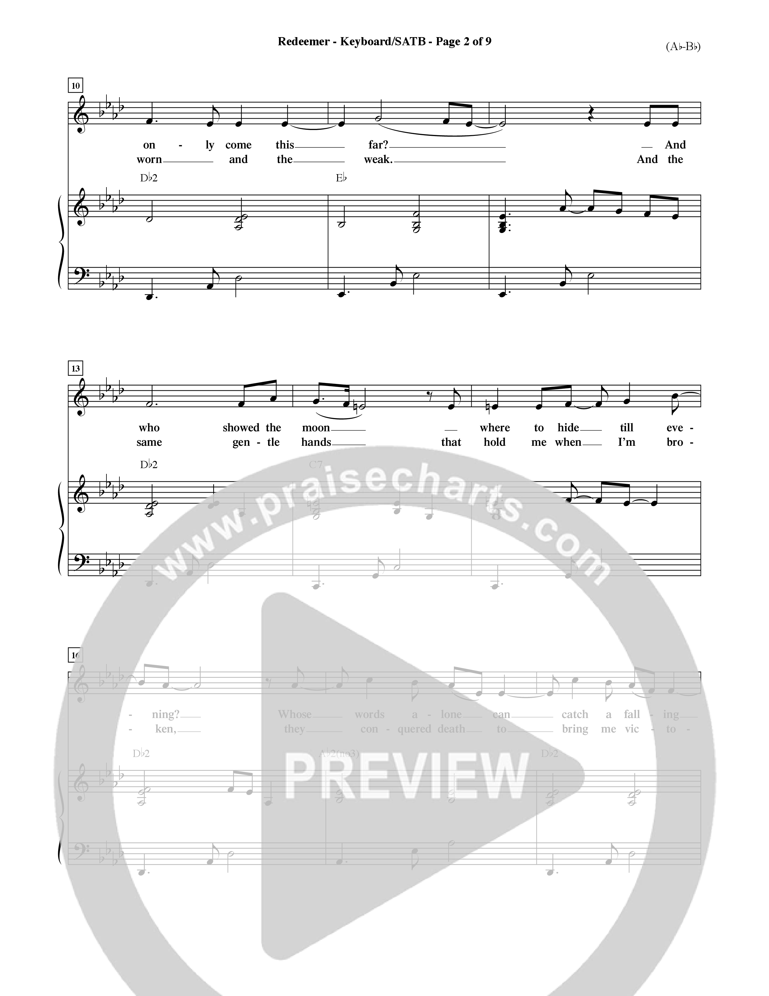 Redeemer (Choral Anthem SATB) Keyboard/Vocal (SATB) (Word Music Choral / Orch. David Shipps)