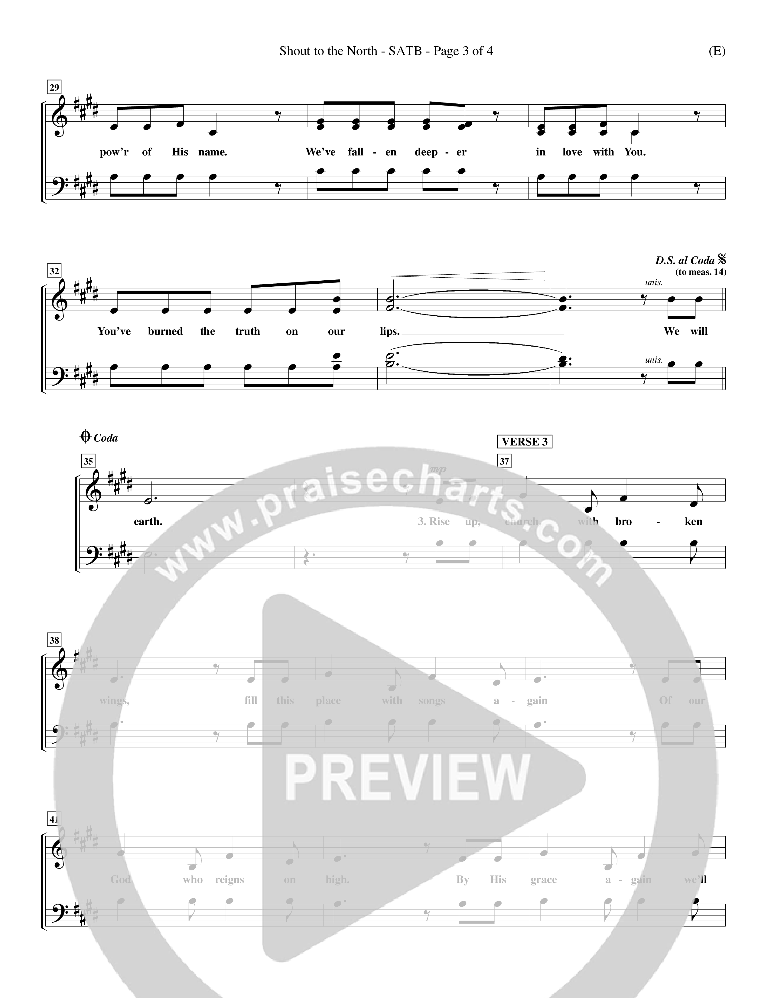 Shout To The North (Choral Anthem SATB) Choir Sheet (SATB) (Word Music Choral / Orch. Michael Lawrence)