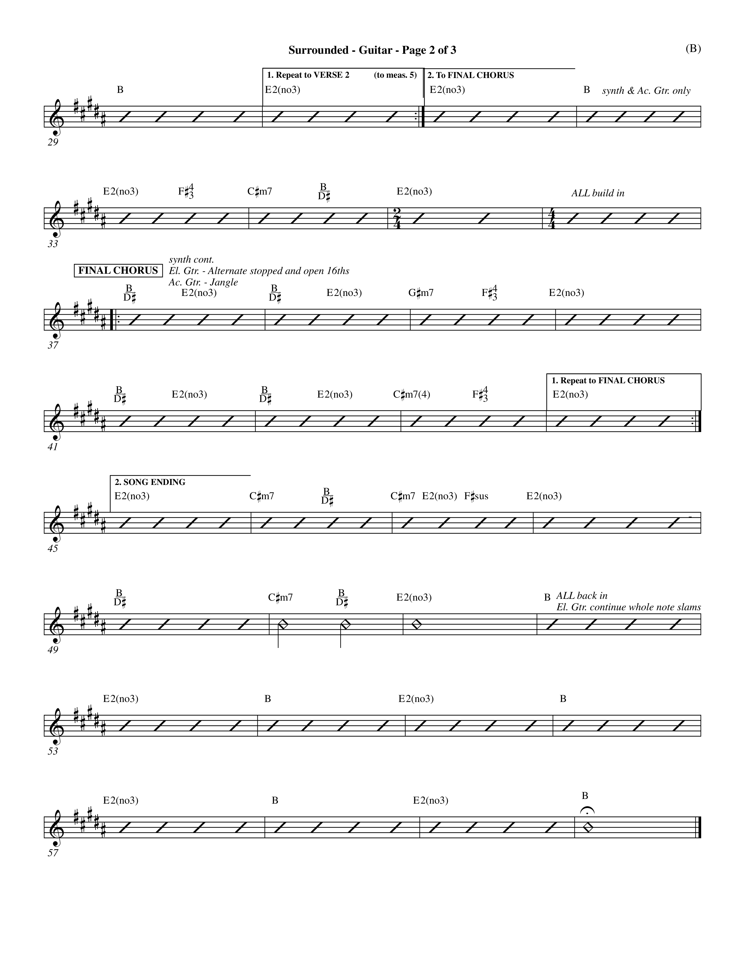 Surrounded (Choral Anthem SATB) Acoustic Guitar (Word Music Choral / Orch. Dave Williamson)