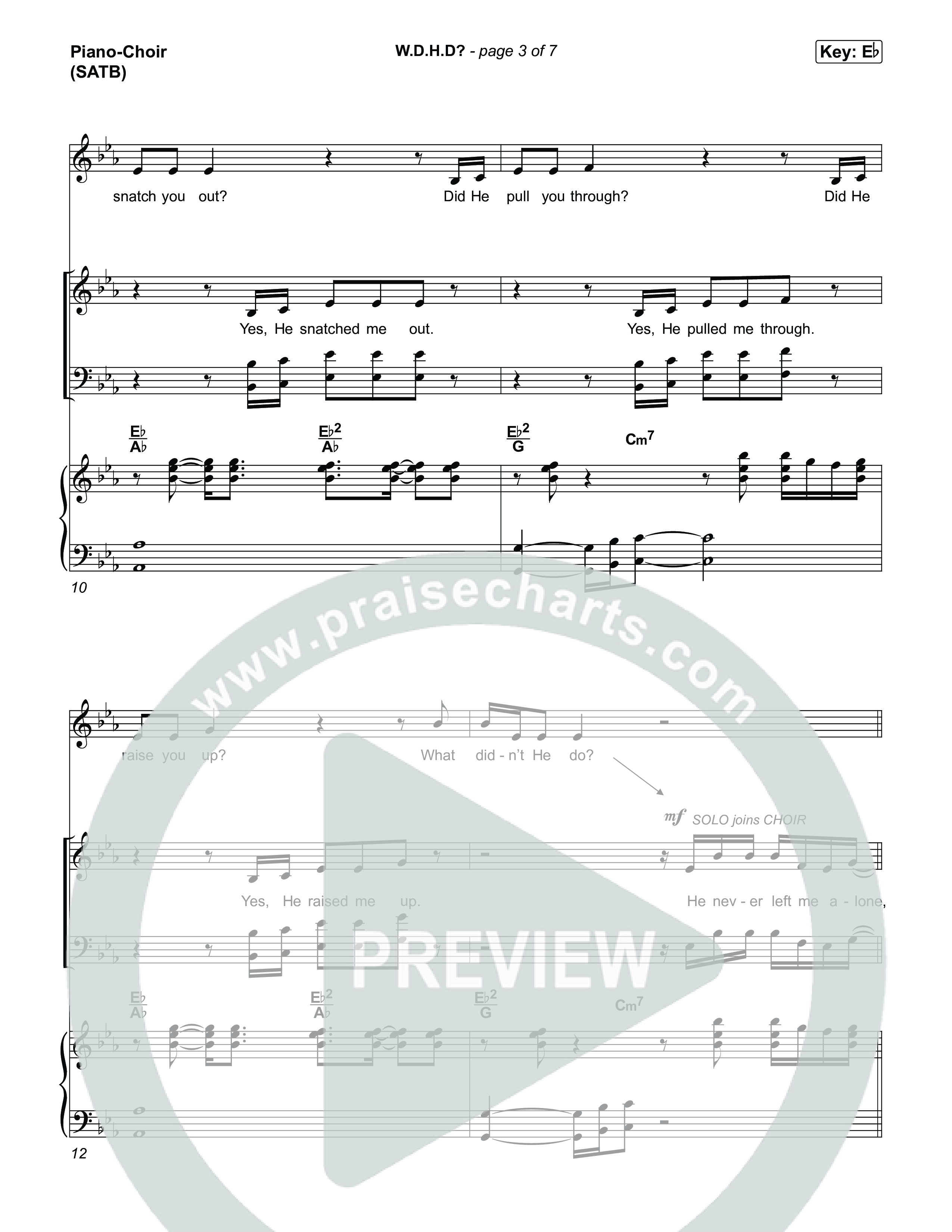 W.D.H.D? Piano/Vocal (SATB) (Sons Of Sunday)