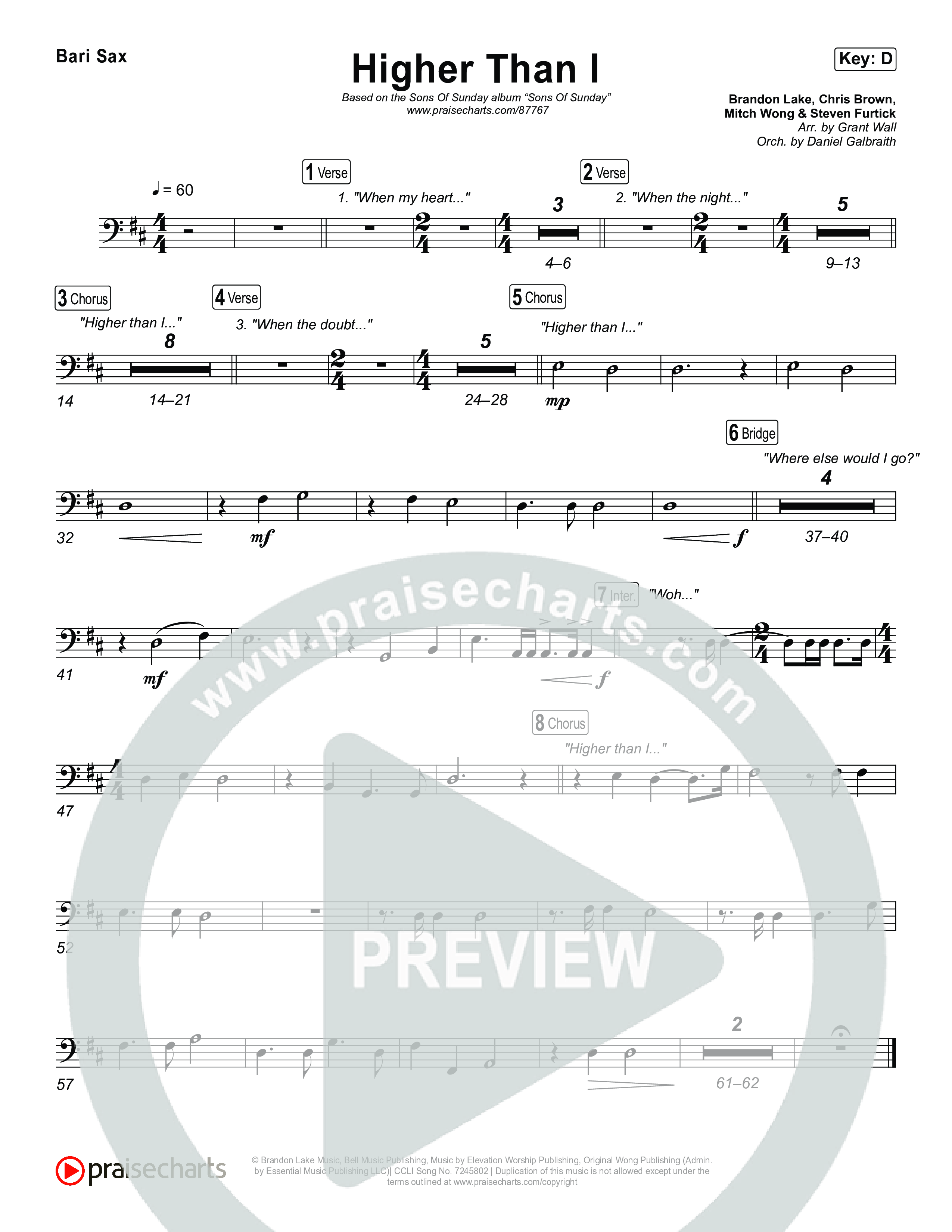 Higher Than I Bari Sax (Sons Of Sunday)