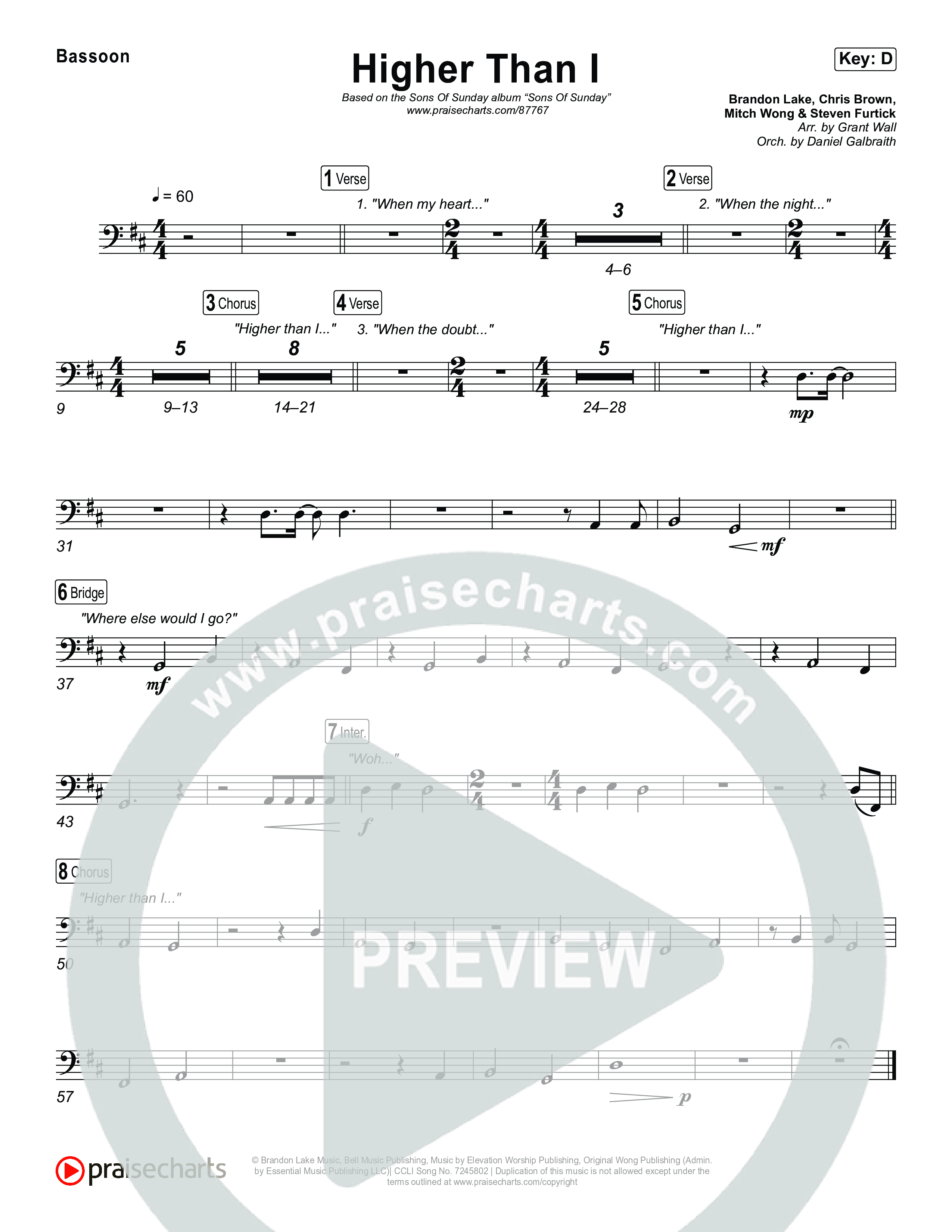 Higher Than I Bassoon (Sons Of Sunday)