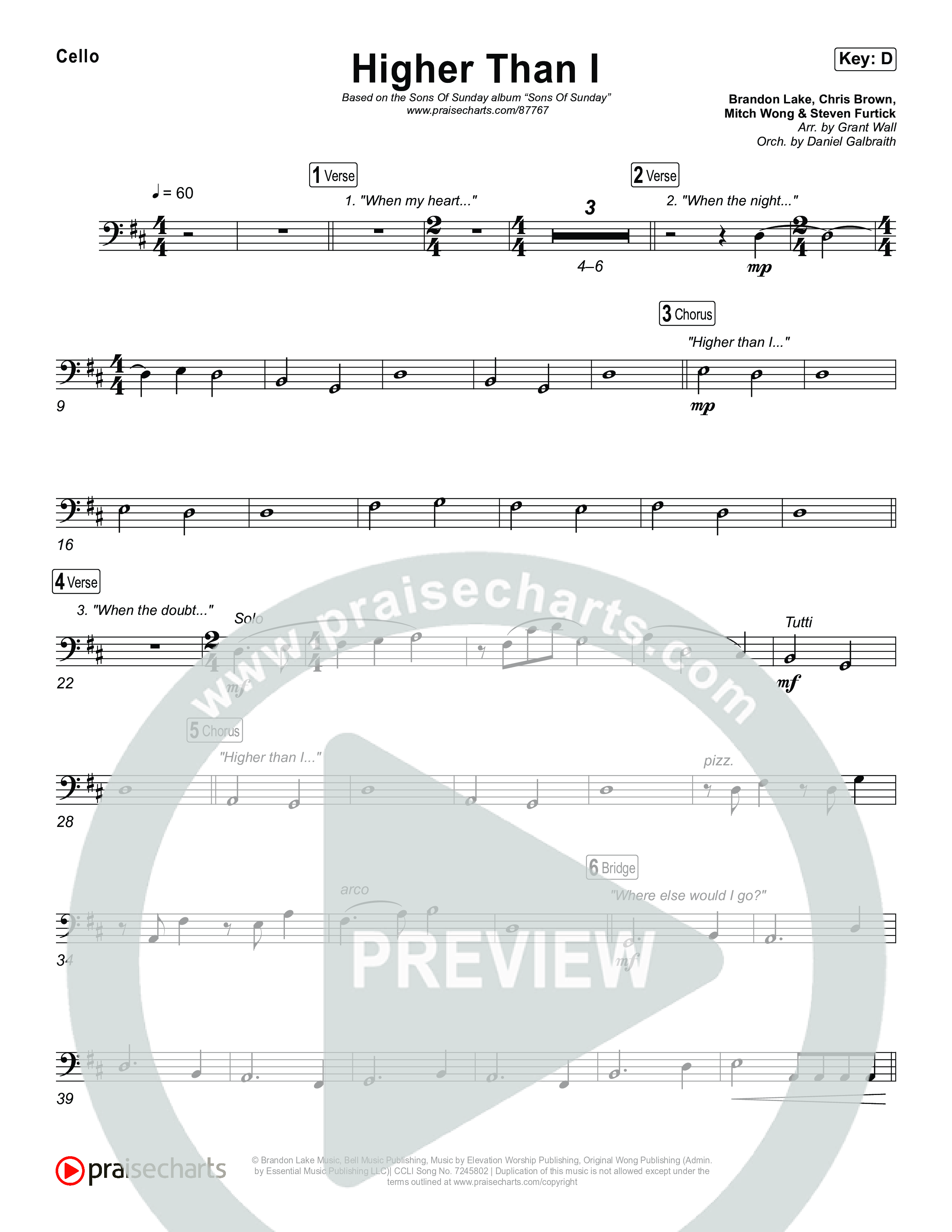 Higher Than I Cello (Sons Of Sunday)