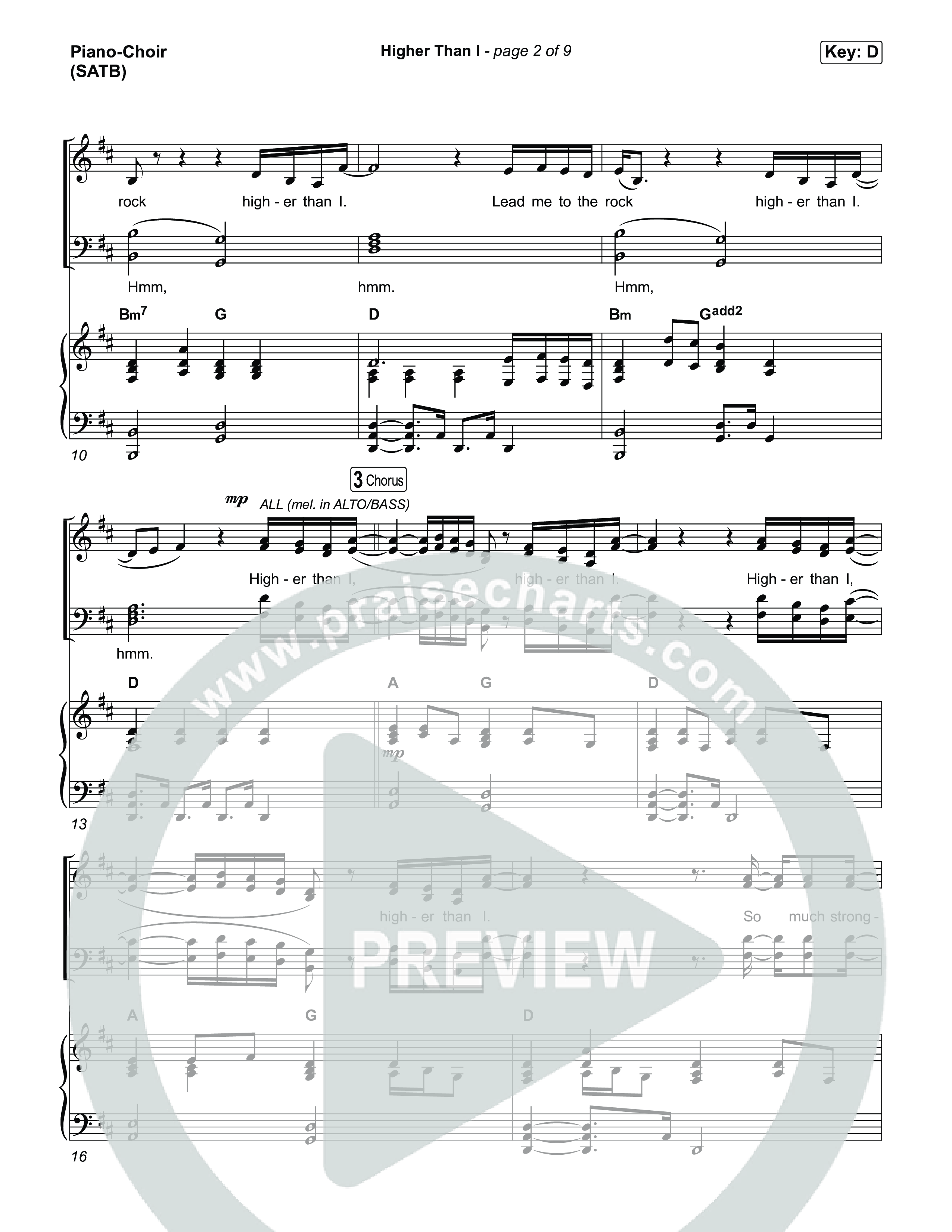 Higher Than I Piano/Vocal Pack (Sons Of Sunday)