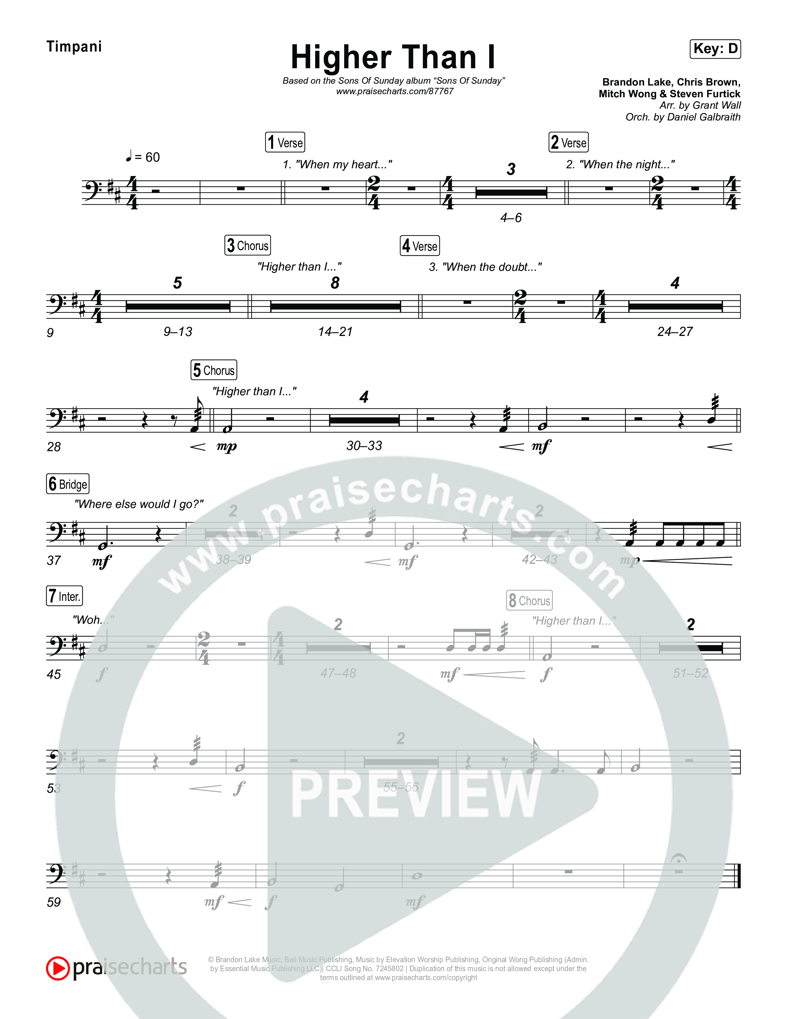 Higher Than I Timpani (Sons Of Sunday)