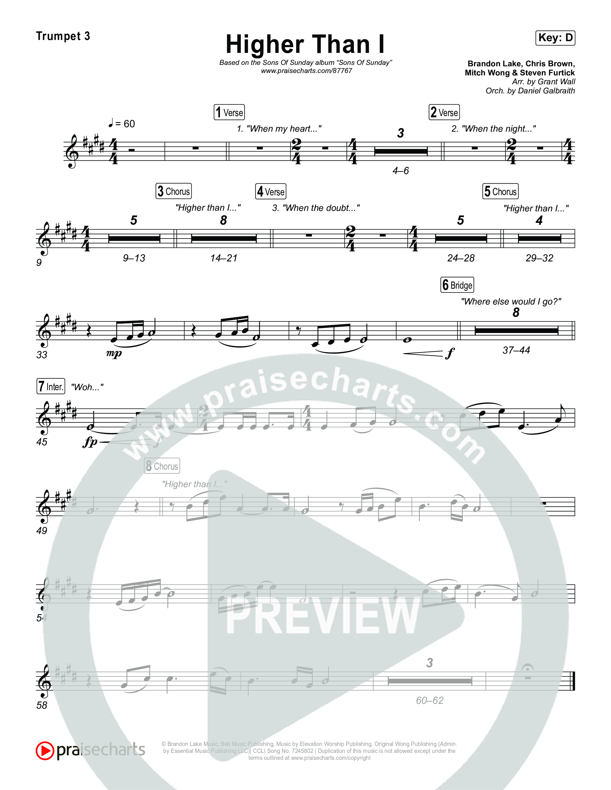 Higher Than I Trumpet 1,2 (Sons Of Sunday)