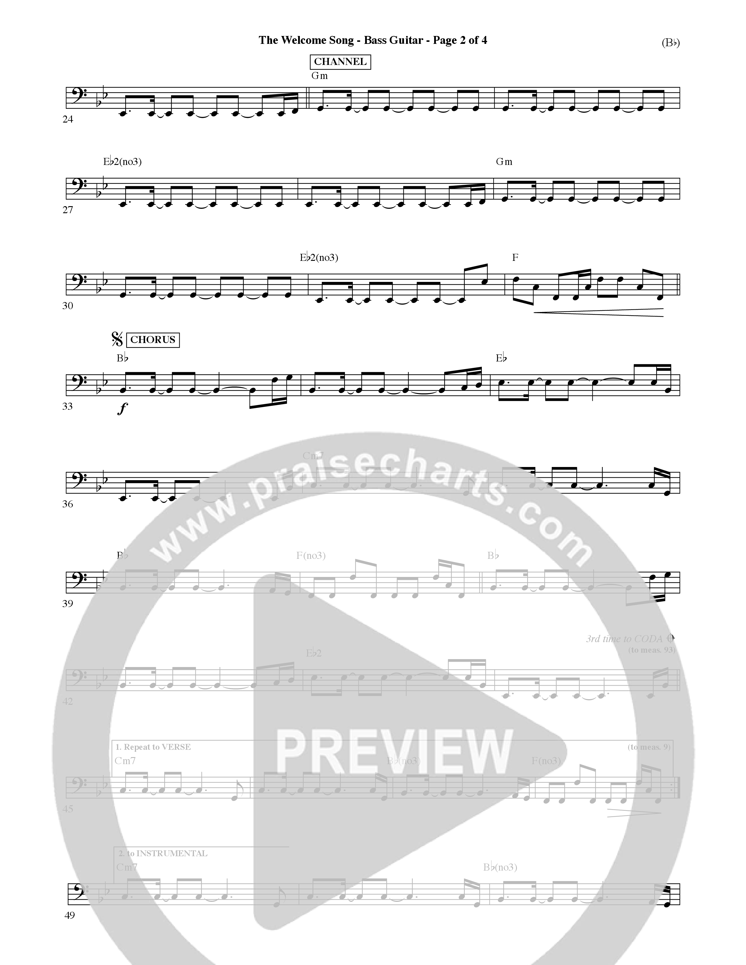 The Welcome Song (Choral Anthem SATB) Guitar (Word Music Choral / Orch. Ric Domenico)