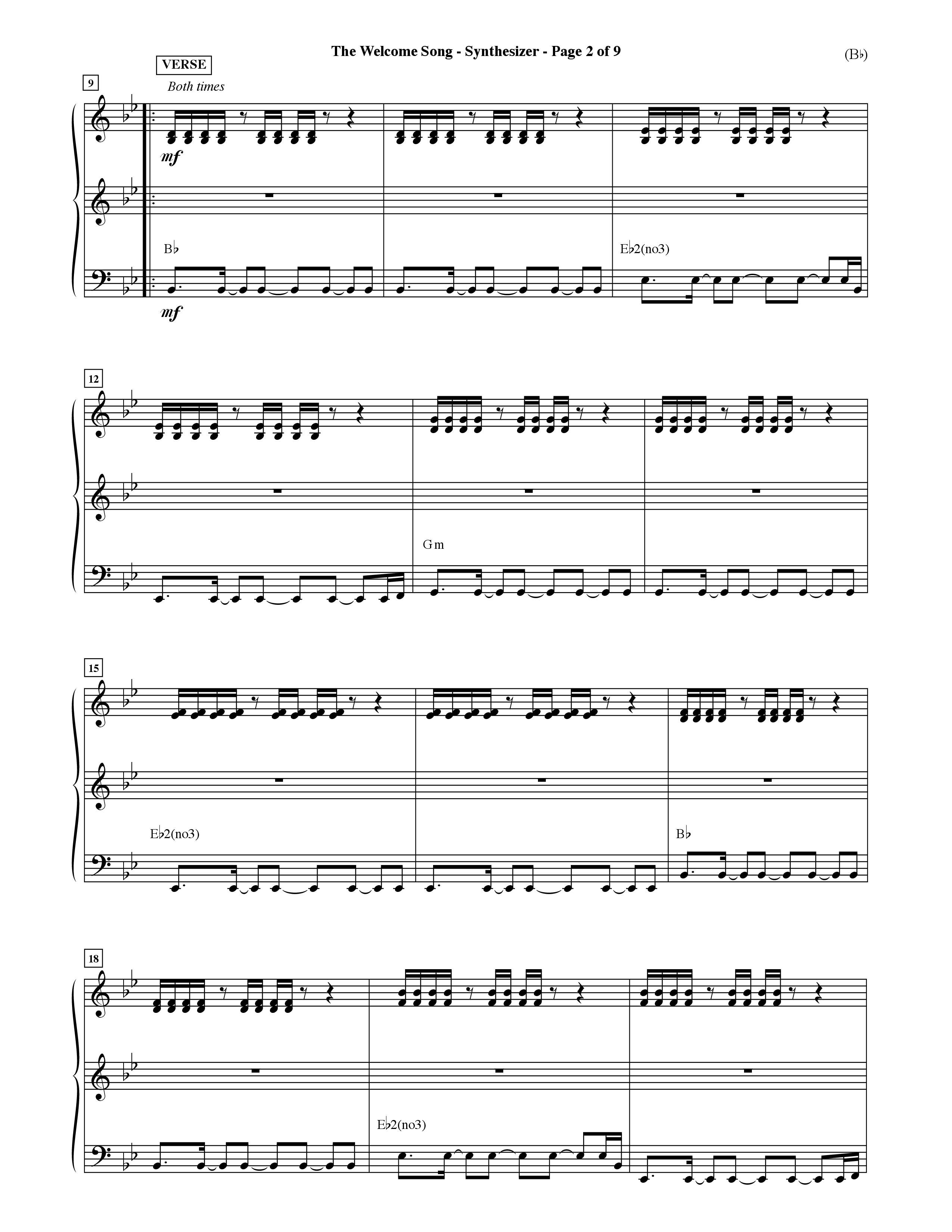 The Welcome Song (Choral Anthem SATB) Synth (Word Music Choral / Orch. Ric Domenico)