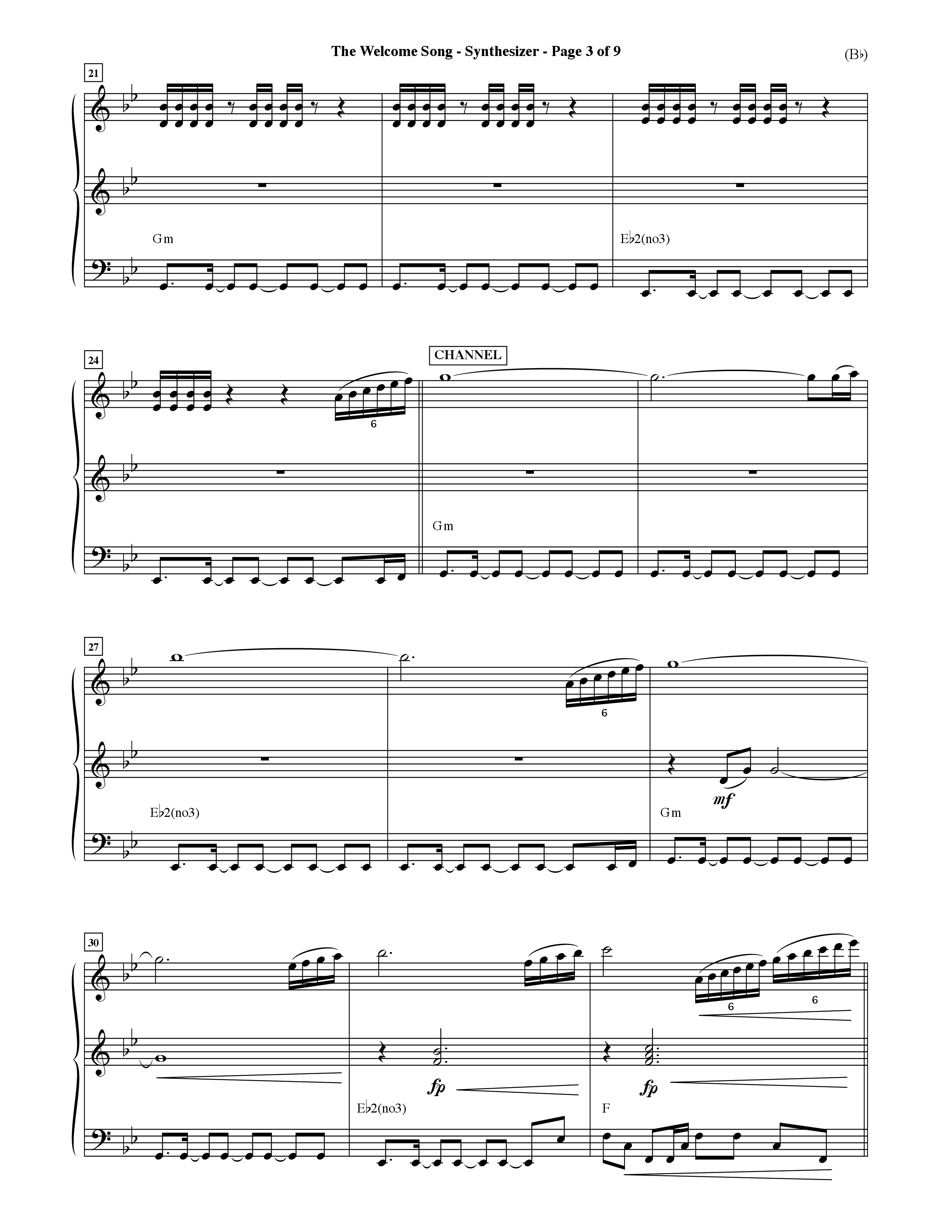 The Welcome Song (Choral Anthem SATB) Synth (Word Music Choral / Orch. Ric Domenico)
