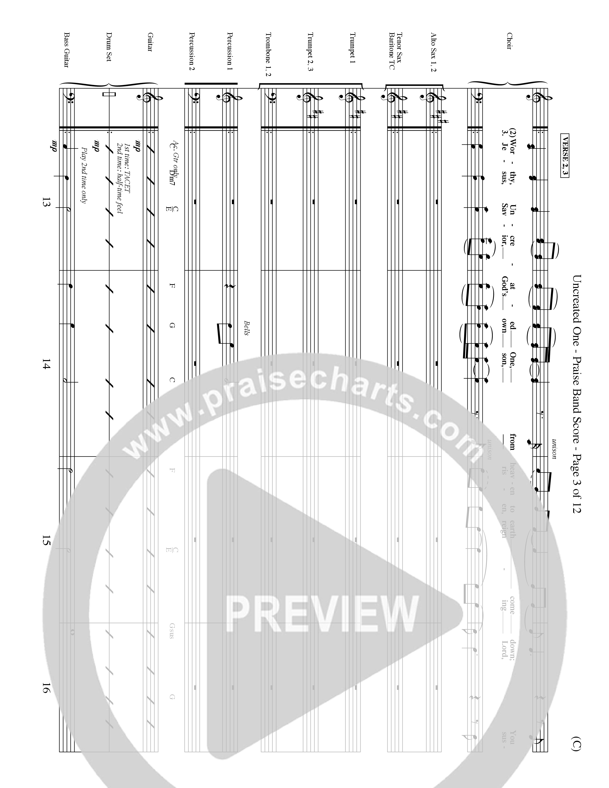 Uncreated One (Choral Anthem SATB) Conductor's Score (Word Music Choral / Orch. Dave Williamson)