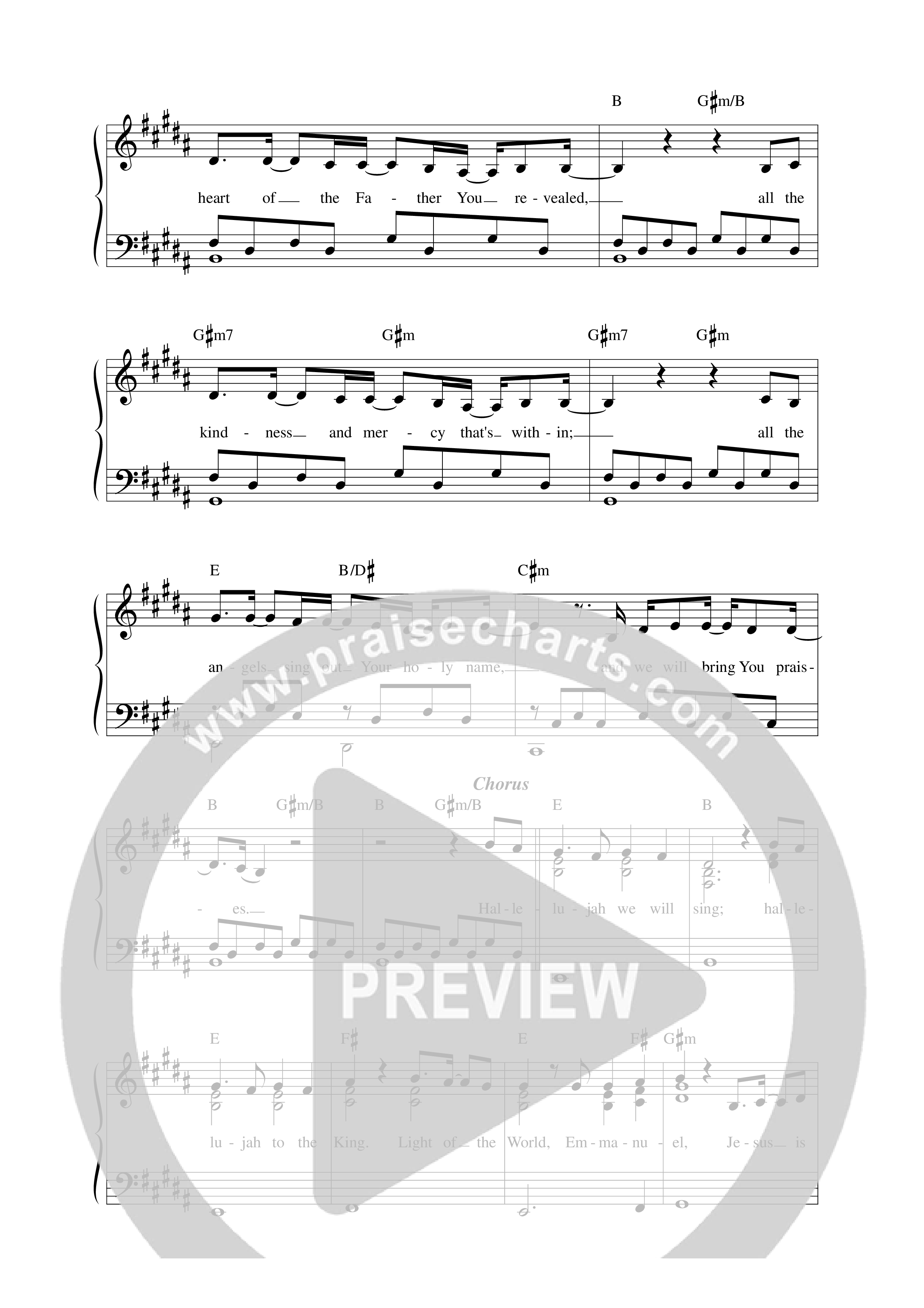 Light Of The World Lead Sheet Melody (ICF Worship / Dominik Laim)