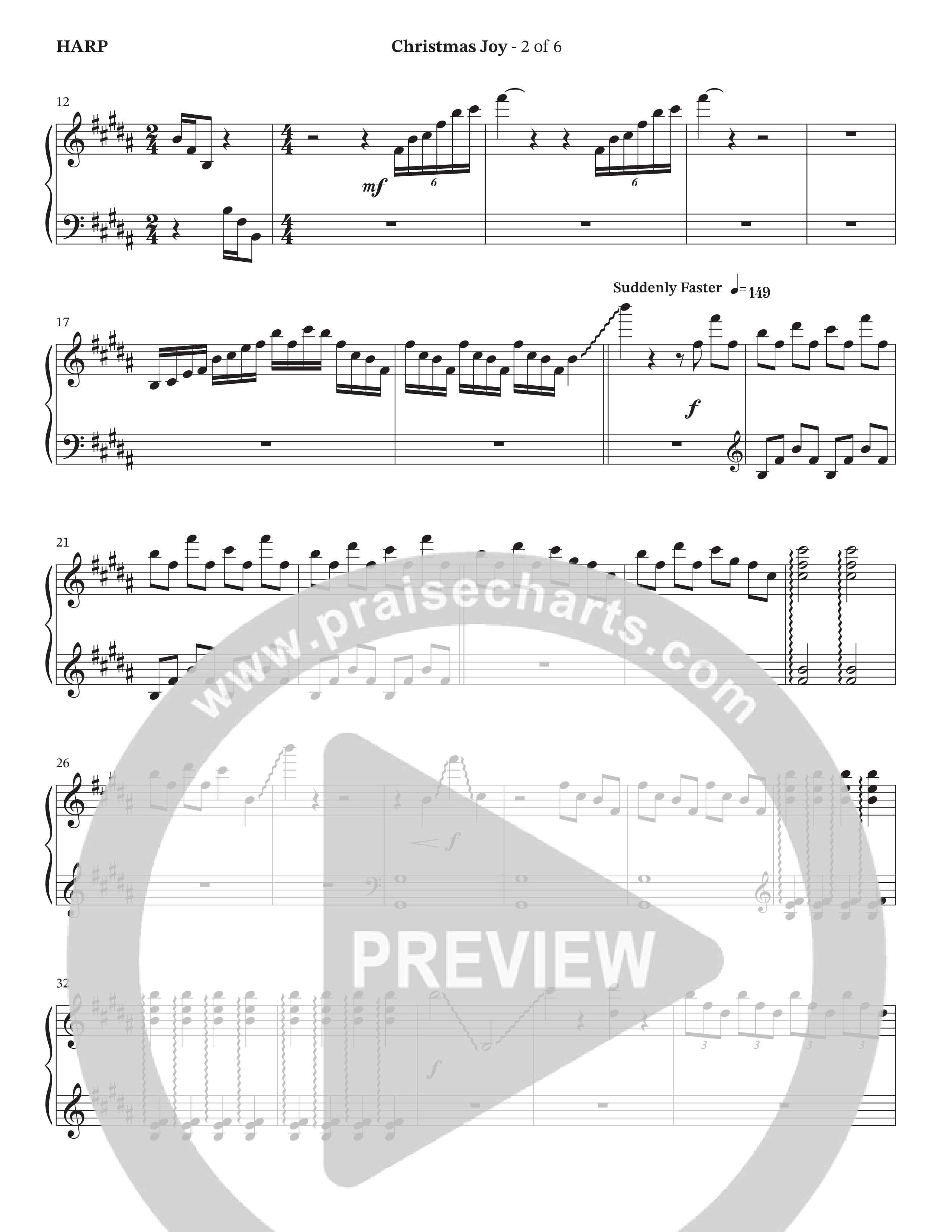 Christmas Joy (Choral Anthem SATB) Harp (The Brooklyn Tabernacle Choir / TaRanda Greene / Anthony Evans / Arr. Carol Cymbala / Orch. David Hamilton)