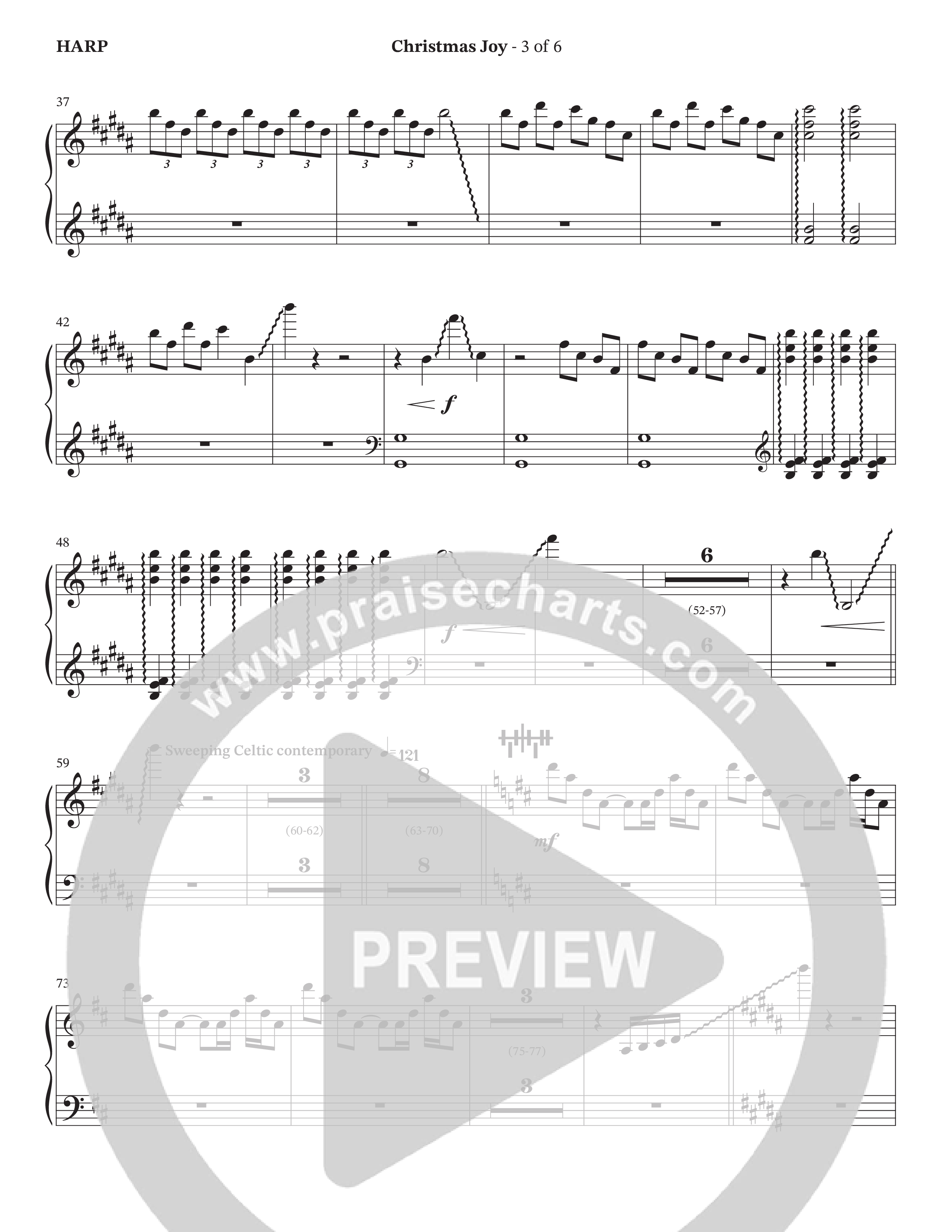 Christmas Joy (Choral Anthem SATB) Harp (The Brooklyn Tabernacle Choir / TaRanda Greene / Anthony Evans / Arr. Carol Cymbala / Orch. David Hamilton)