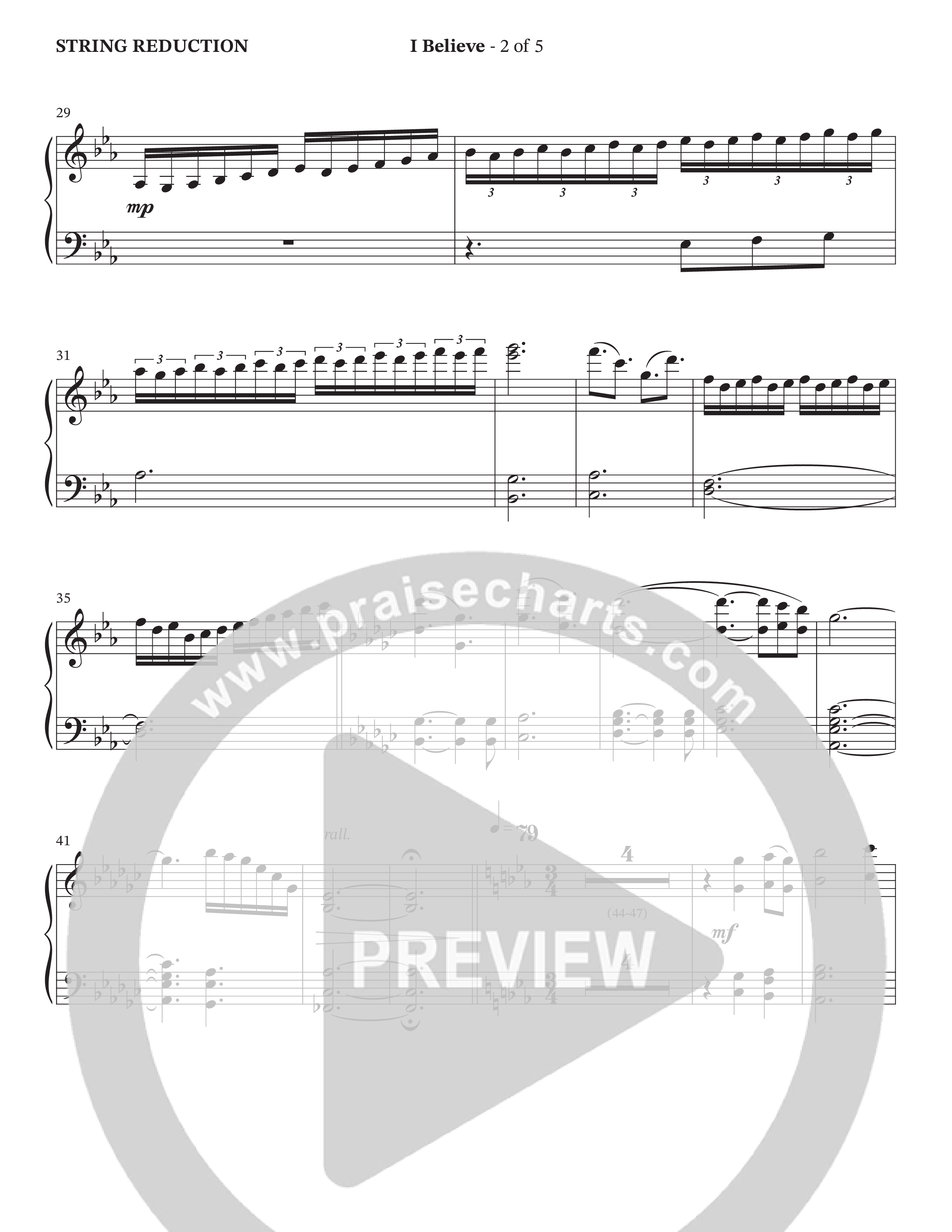 I Believe (Choral Anthem SATB) String Reduction (The Brooklyn Tabernacle Choir / Arr. Carol Cymbala / Orch. J. Daniel Smith)