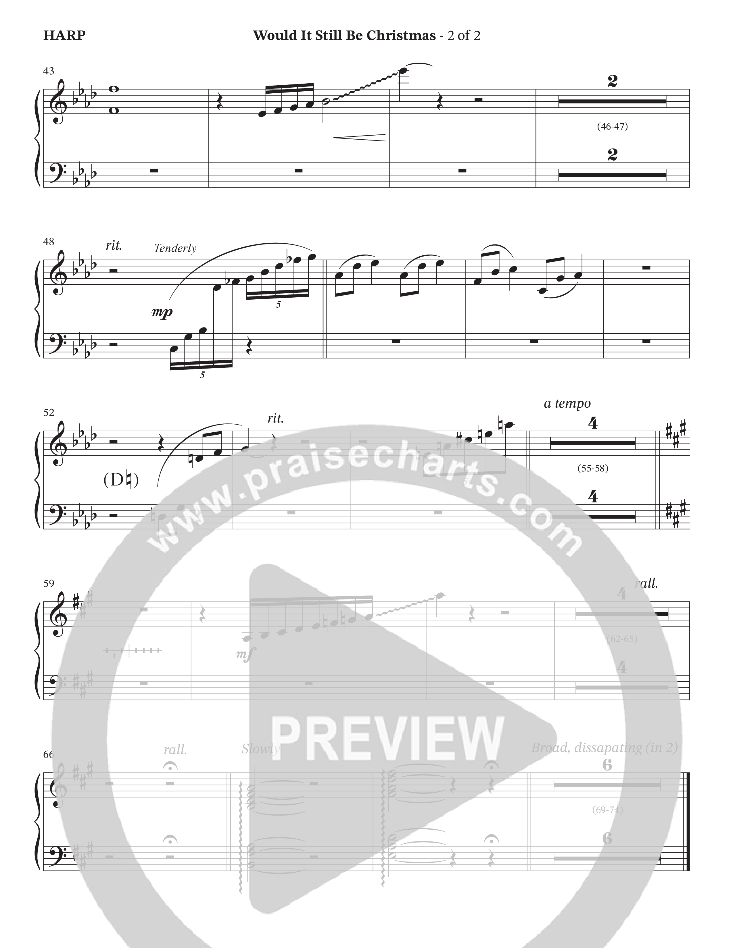 Would It Still Be Christmas (Choral Anthem SATB) Harp (The Brooklyn Tabernacle Choir / TaRanda Greene / Arr. Carol Cymbala / Orch. David Hamilton)