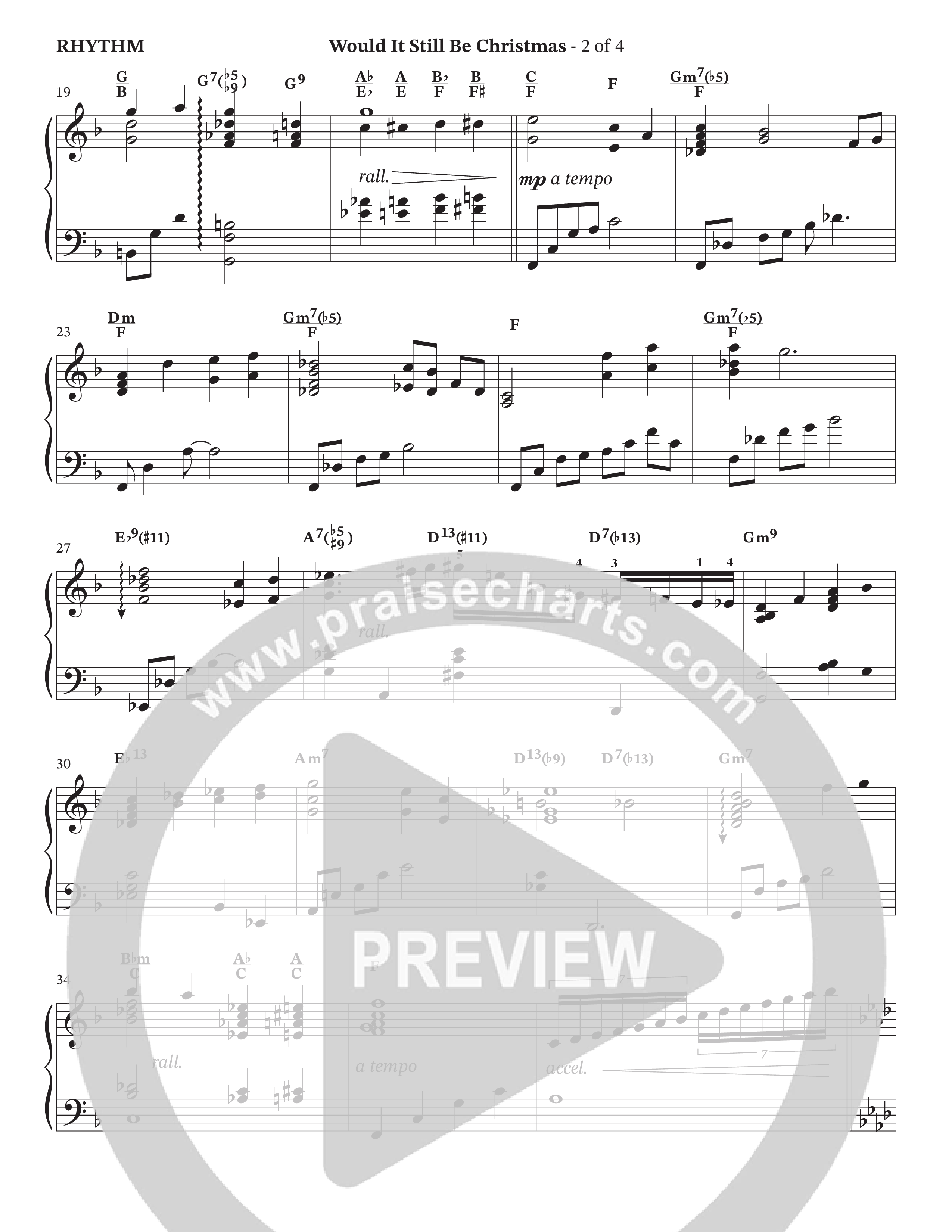 Would It Still Be Christmas (Choral Anthem SATB) Rhythm Chart (The Brooklyn Tabernacle Choir / TaRanda Greene / Arr. Carol Cymbala / Orch. David Hamilton)