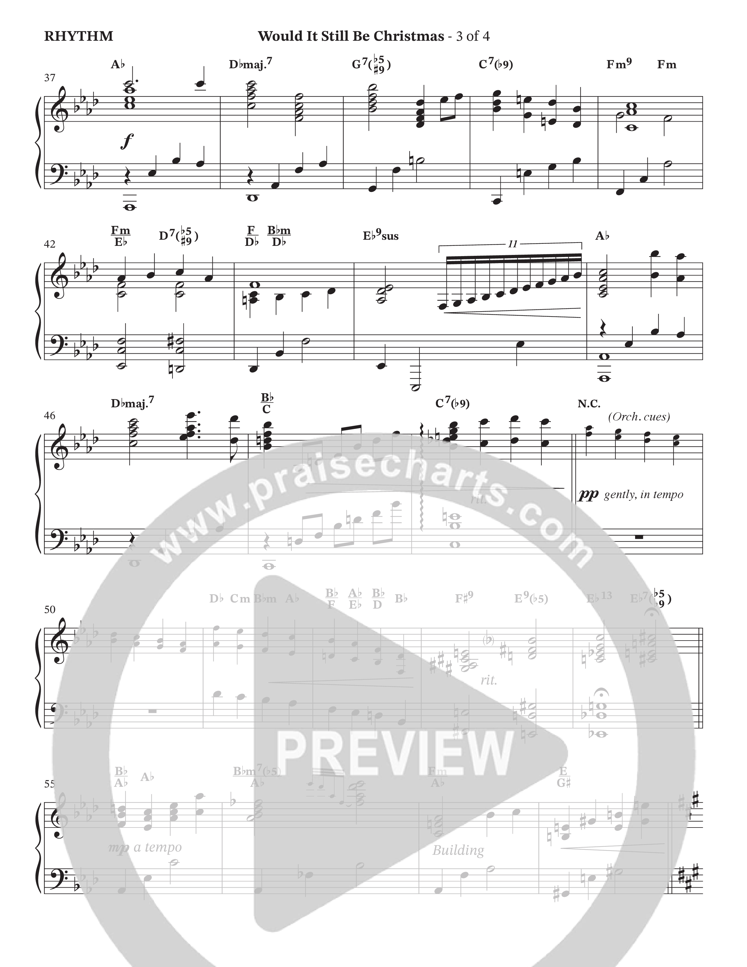 Would It Still Be Christmas (Choral Anthem SATB) Rhythm Chart (The Brooklyn Tabernacle Choir / TaRanda Greene / Arr. Carol Cymbala / Orch. David Hamilton)