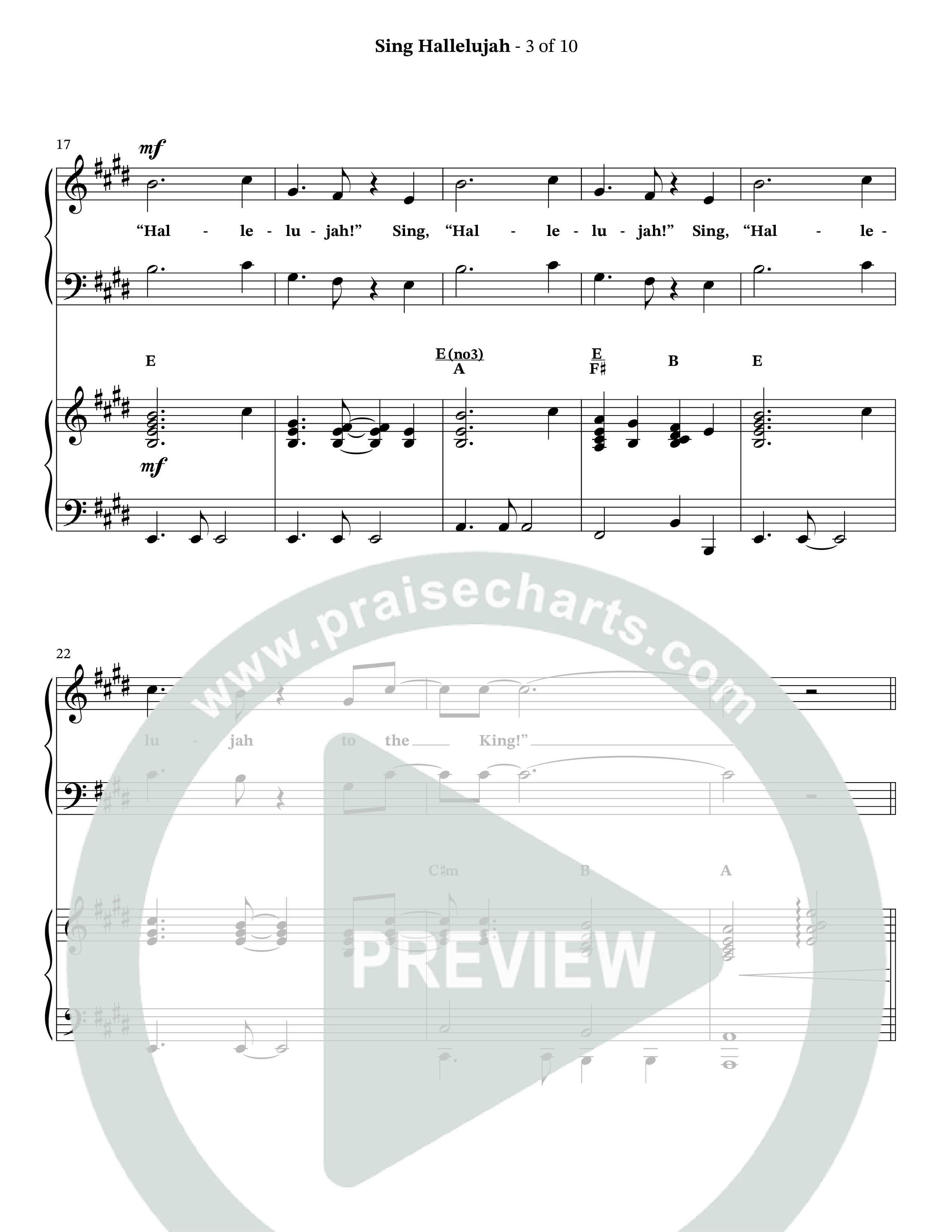 Sing Hallelujah (Choral Anthem SATB) Anthem (SATB/Piano) (The Brooklyn Tabernacle Choir / Arr. Carol Cymbala / Orch. Jason Michael Webb)