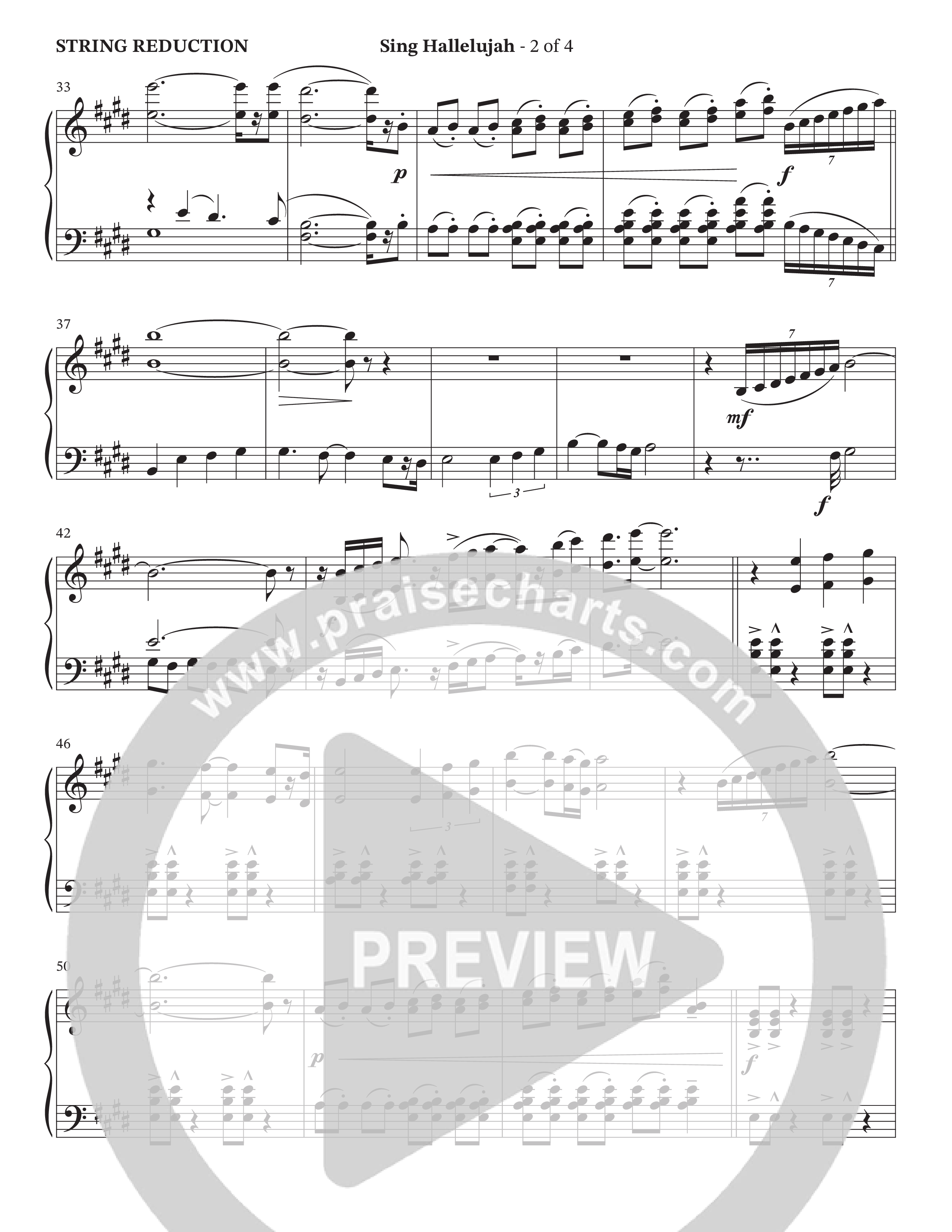 Sing Hallelujah (Choral Anthem SATB) String Reduction (The Brooklyn Tabernacle Choir / Arr. Carol Cymbala / Orch. Jason Michael Webb)