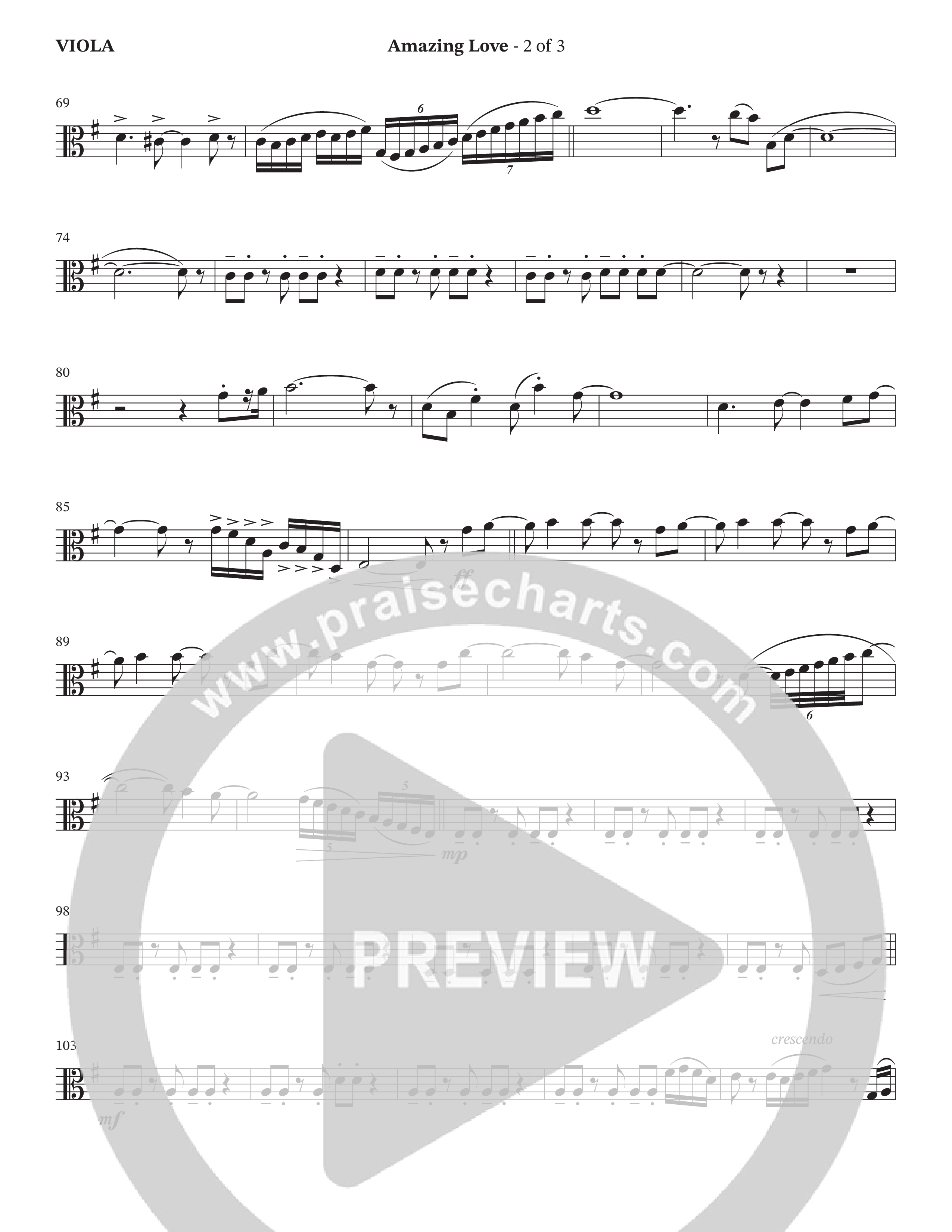 Amazing Love (Choral Anthem SATB) Viola (The Brooklyn Tabernacle Choir / Arr. Carol Cymbala / Arr. Jason Webb)