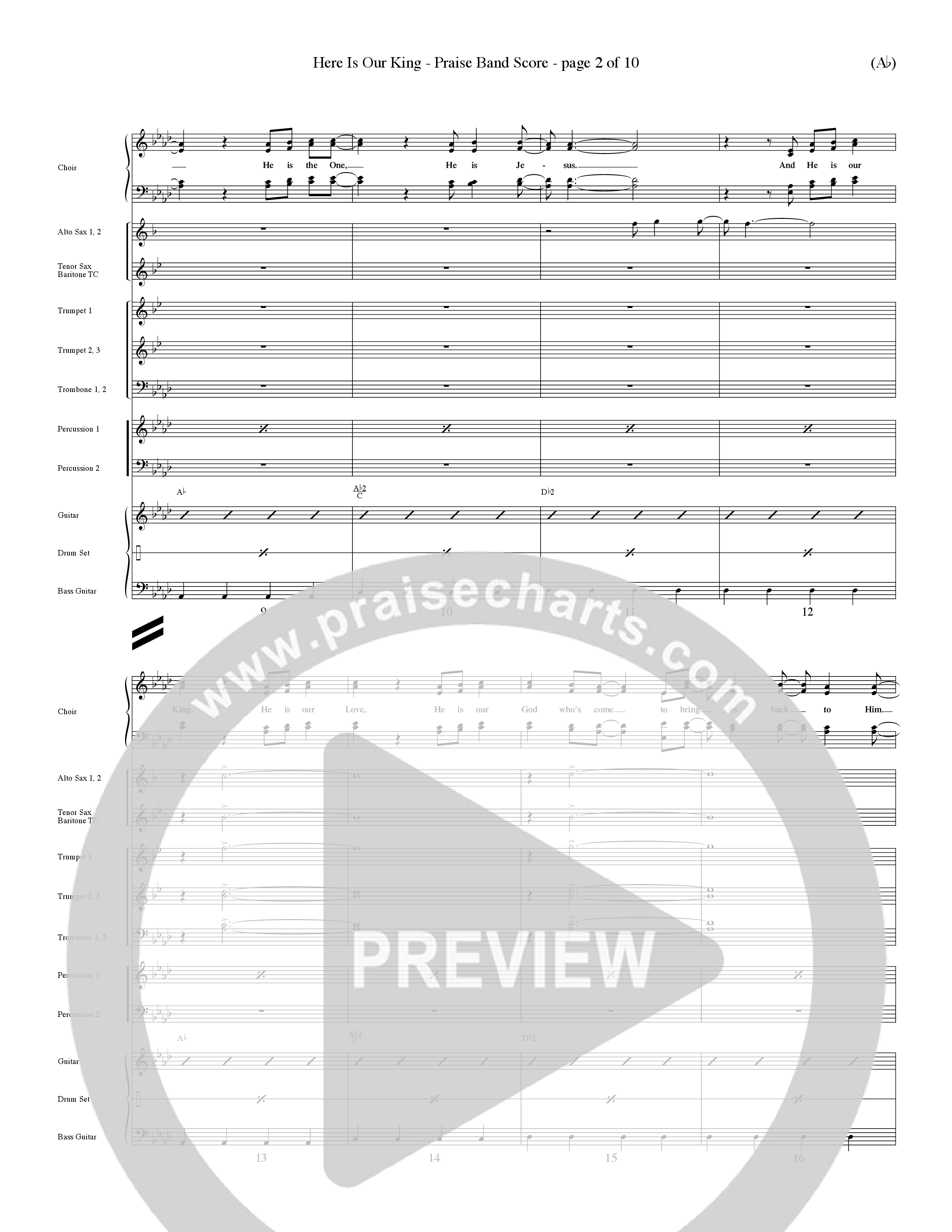 Here Is Our King (Choral Anthem SATB) Conductor's Score (Word Music Choral / Orch. Dave Williamson)