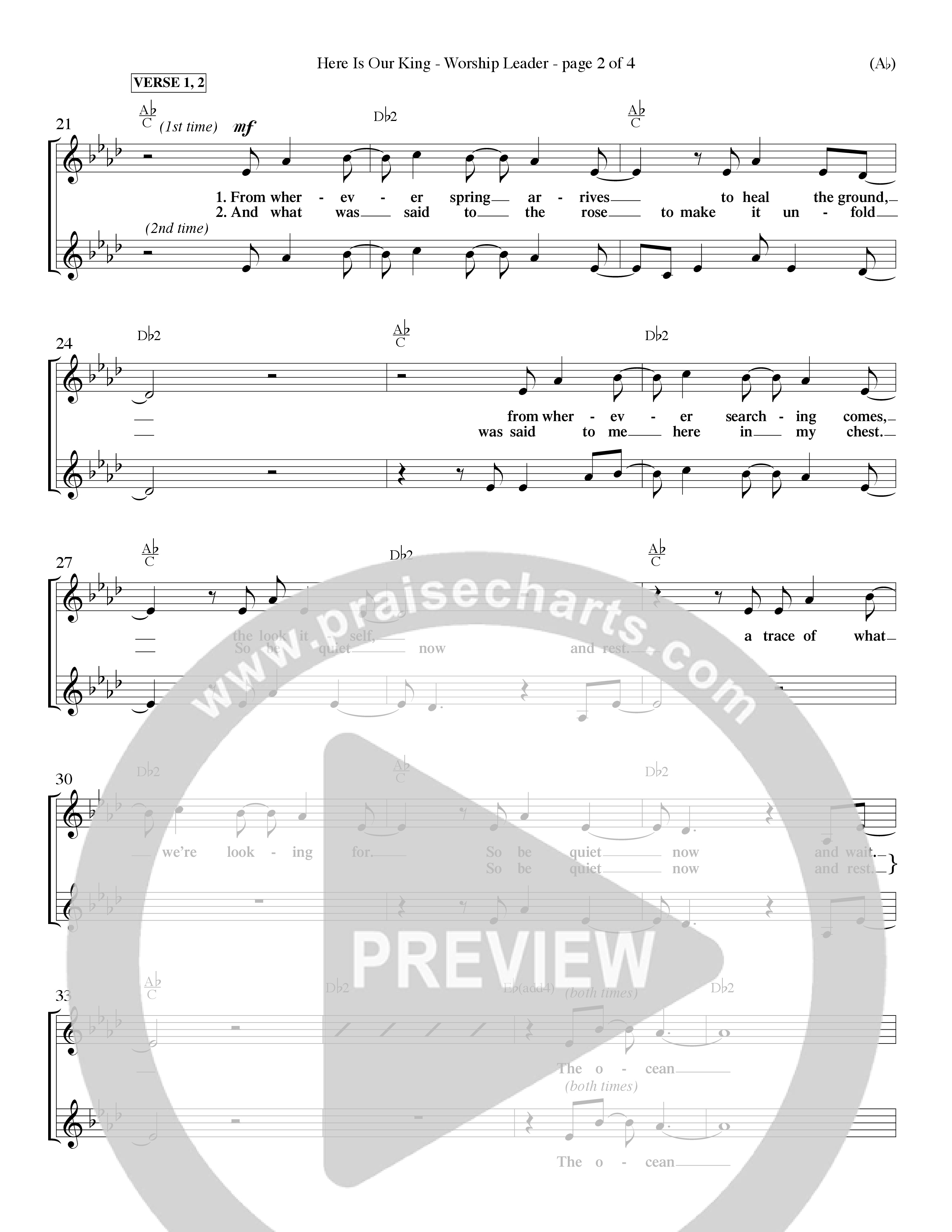 Here Is Our King (Choral Anthem SATB) Rhythm Pack (Word Music Choral / Orch. Dave Williamson)