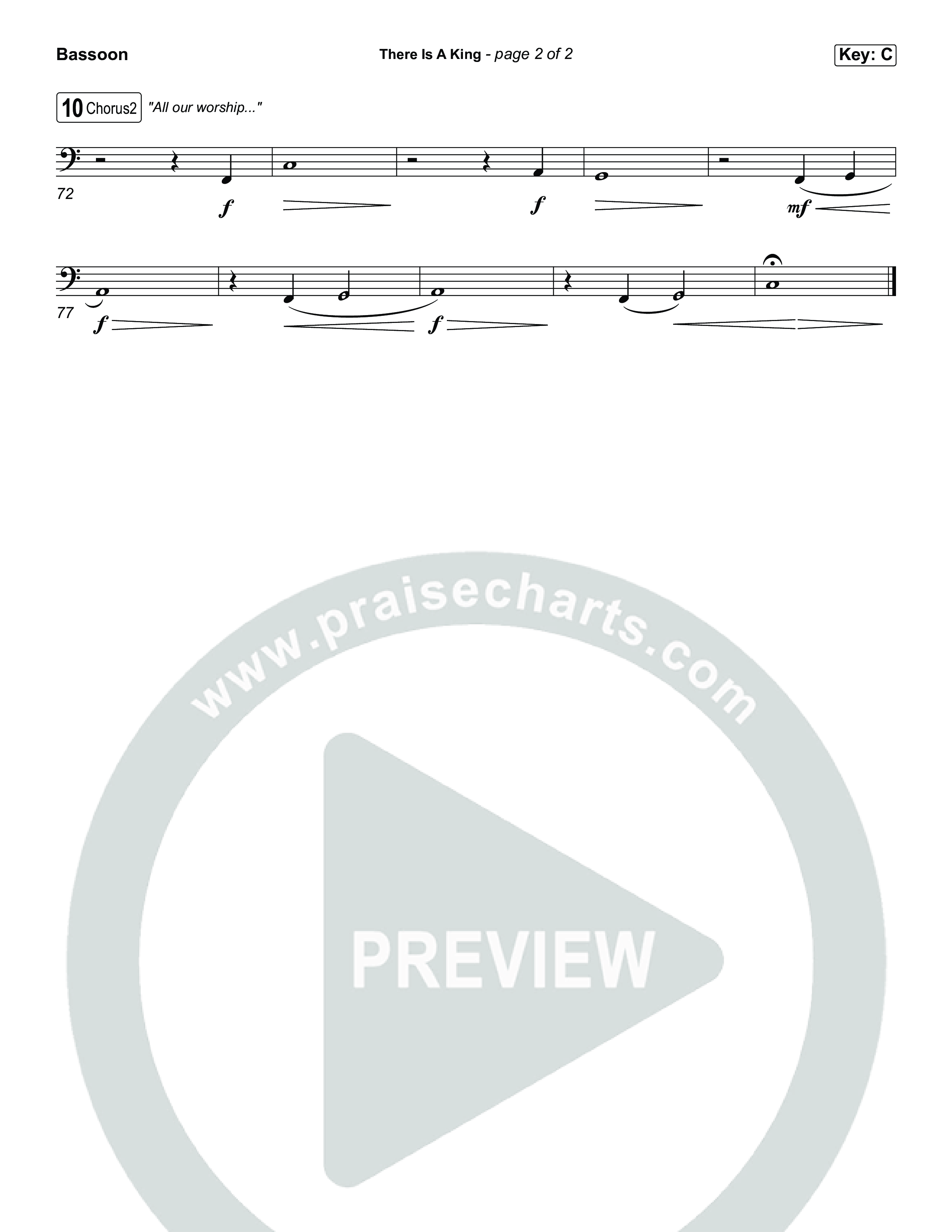 There Is A King (Choral/SATB) Bassoon (Travis Cottrell / Arr. Mason Brown)