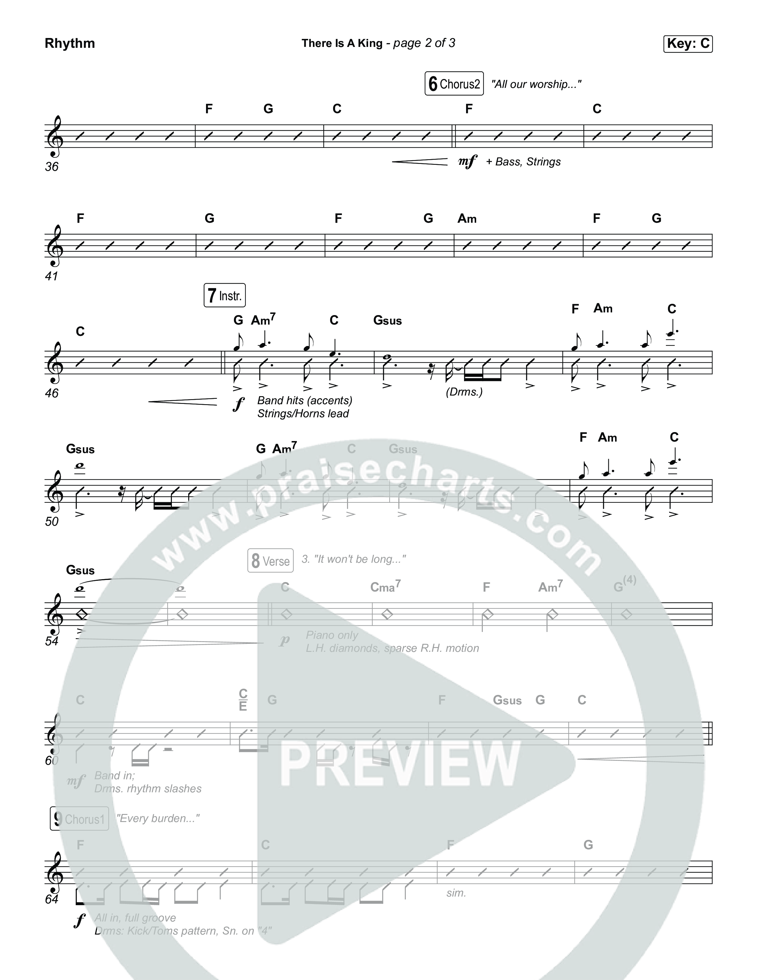 There Is A King (Choral/SATB) Rhythm Pack (Travis Cottrell / Arr. Mason Brown)