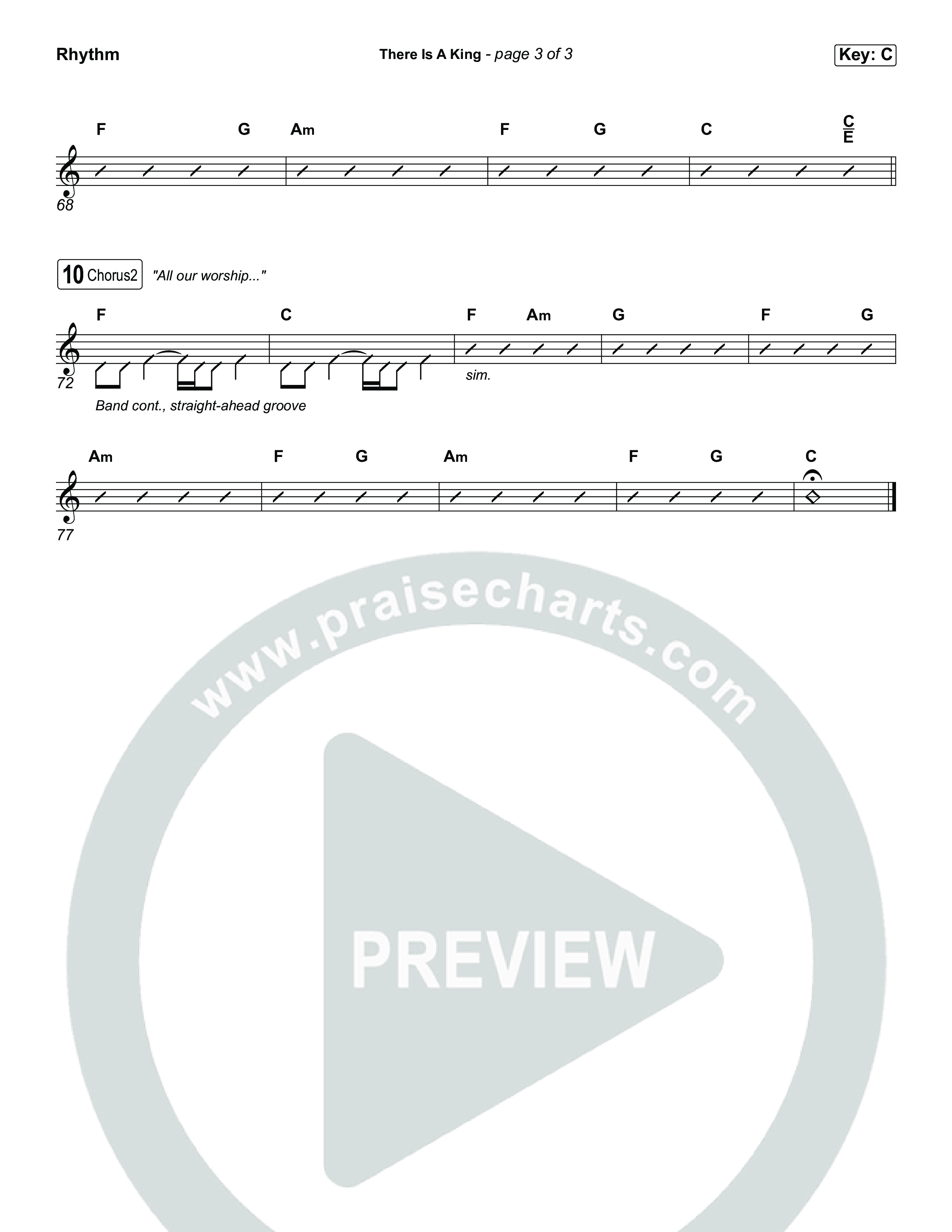 There Is A King (Choral/SATB) Rhythm Pack (Travis Cottrell / Arr. Mason Brown)