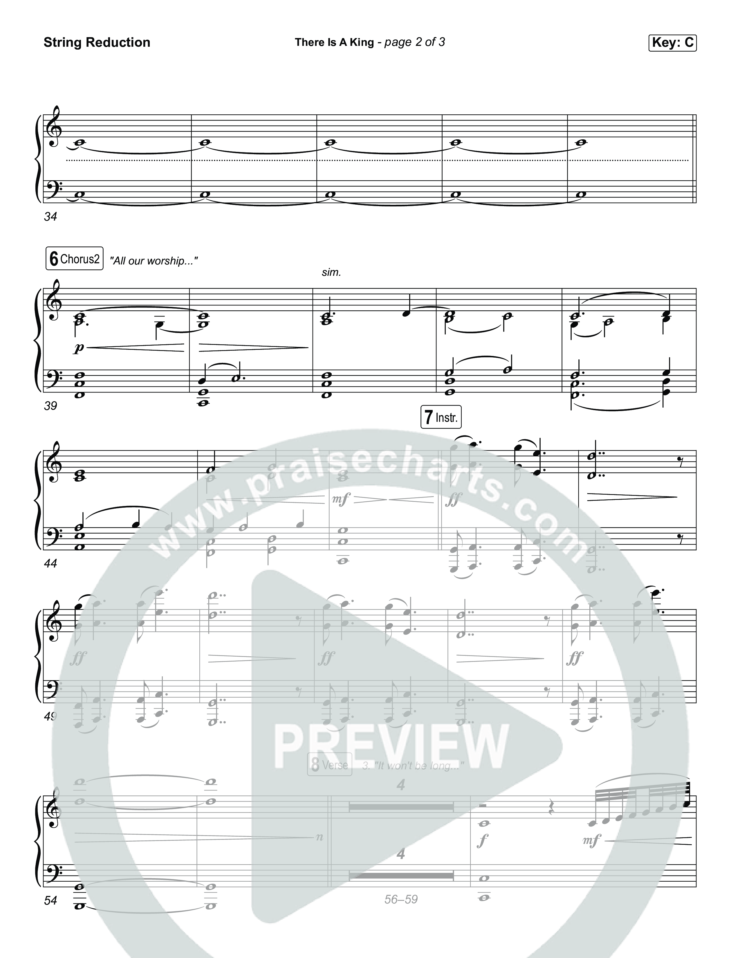 There Is A King (Choral/SATB) String Reduction (Travis Cottrell / Arr. Mason Brown)