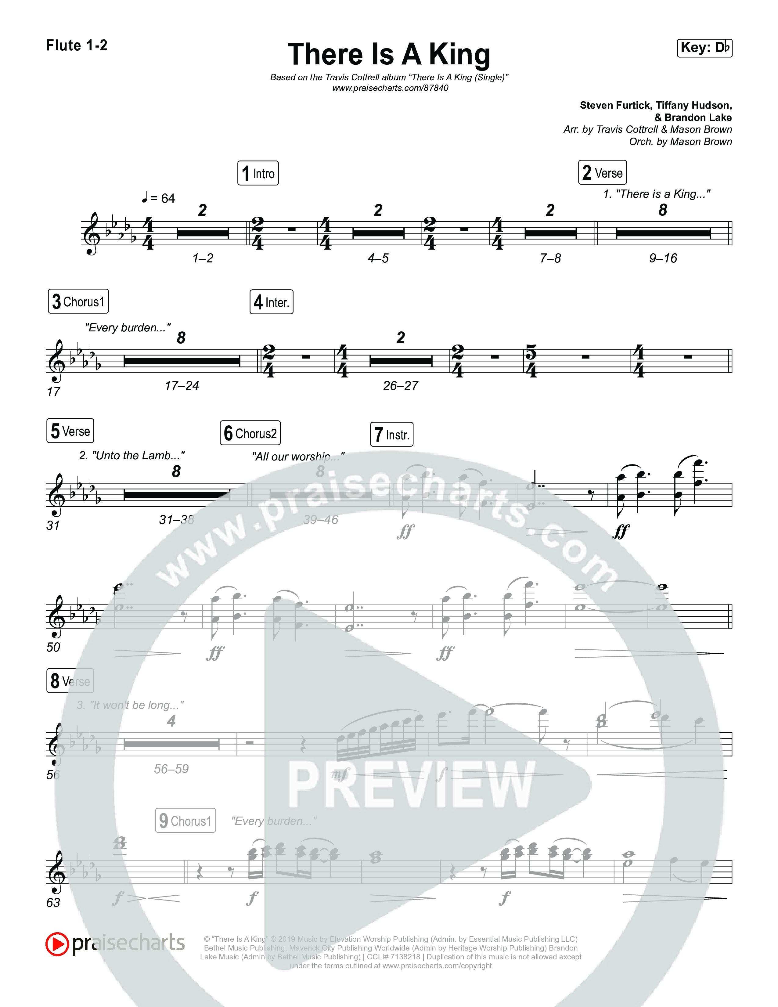 There Is A King (Choral/SATB) Wind Pack (Travis Cottrell / Arr. Mason Brown)