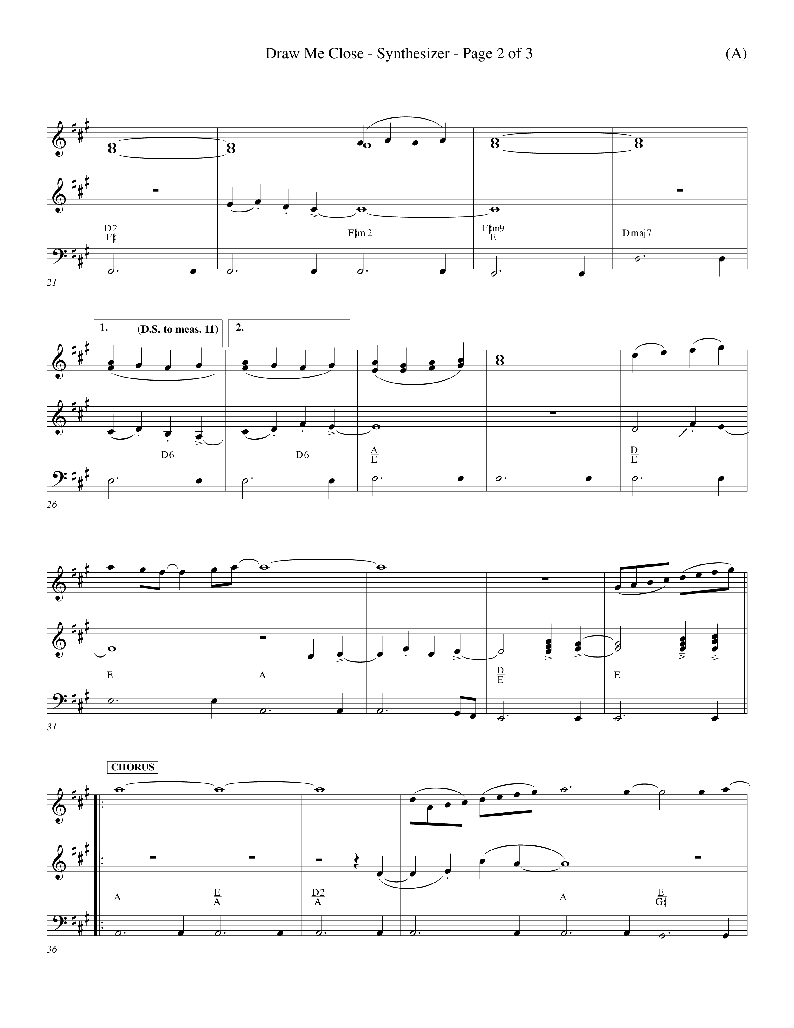 Draw Me Close (Choral Anthem SATB) Synth (Word Music Choral / Orch. Michael Lawrence)