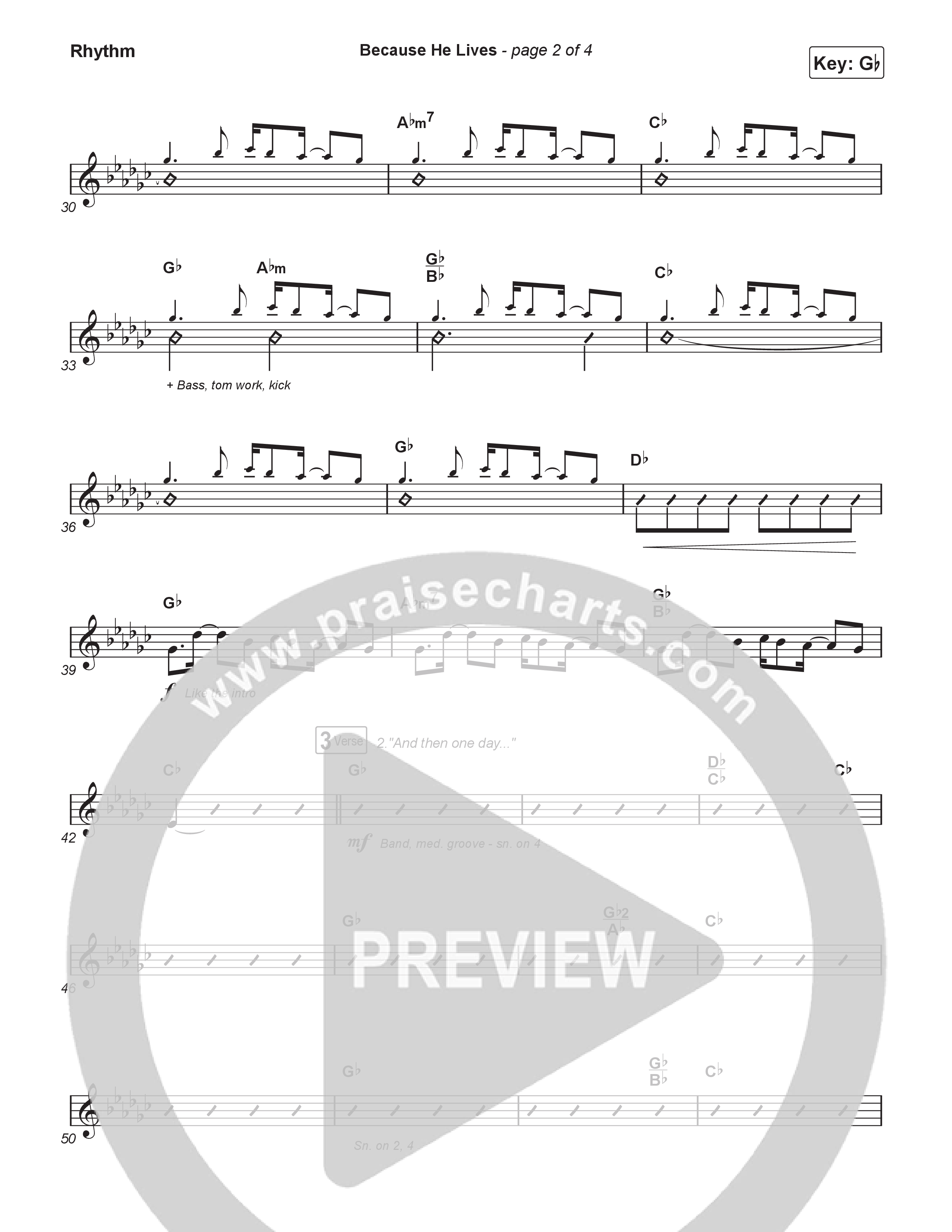 Because He Lives (Sing It Now) Rhythm Pack (Rock Springs Worship / Arr. Luke Gambill)