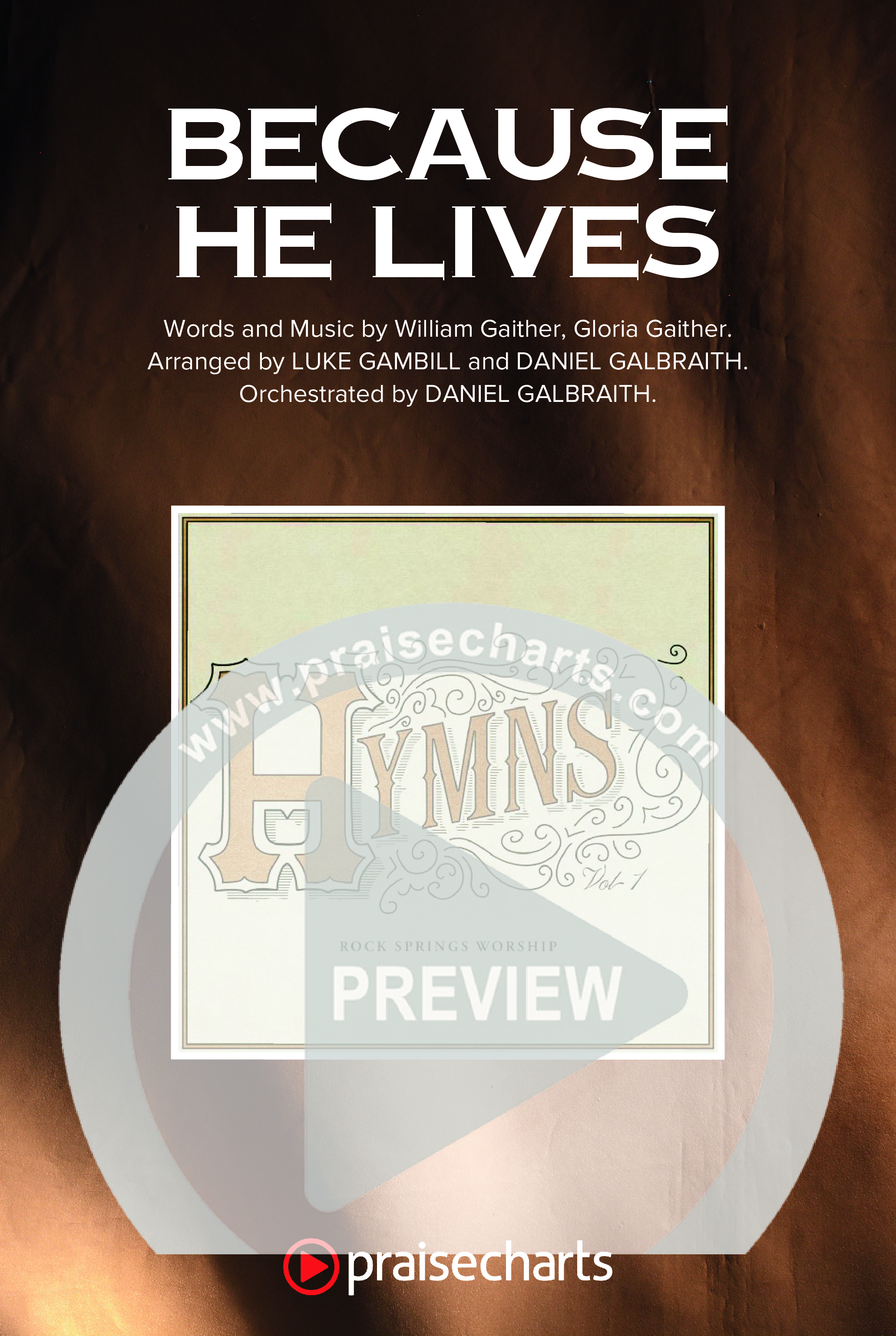 Because He Lives (Worship Choir/SAB) Octavo Cover Sheet (Rock Springs Worship / Arr. Luke Gambill)