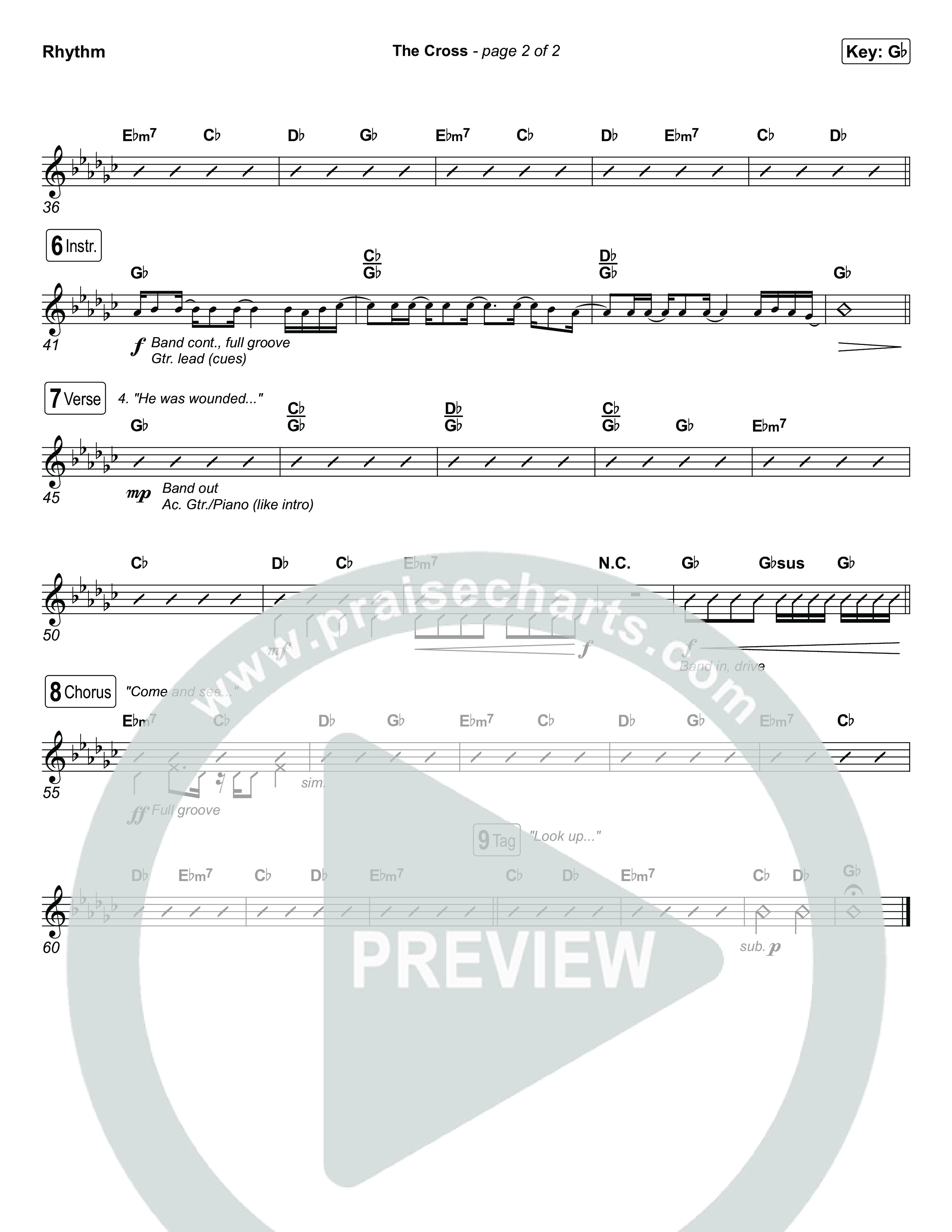 The Cross (Worship Choir/SAB) Rhythm Pack (Anne Wilson / Chris Tomlin / Arr. Luke Gambill)